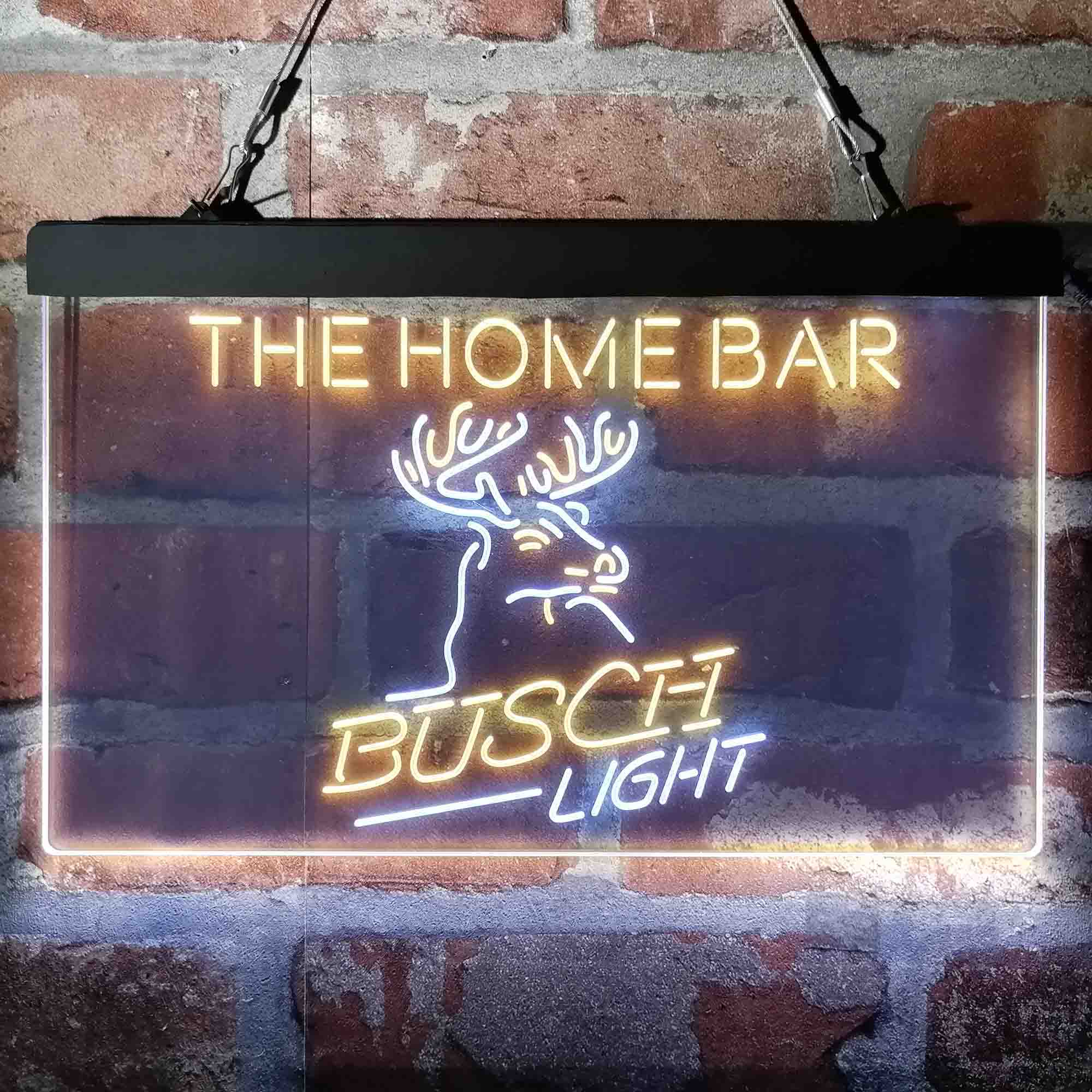 Personalized Busch Light Beer Deer Bar Neon-Like LED Sign