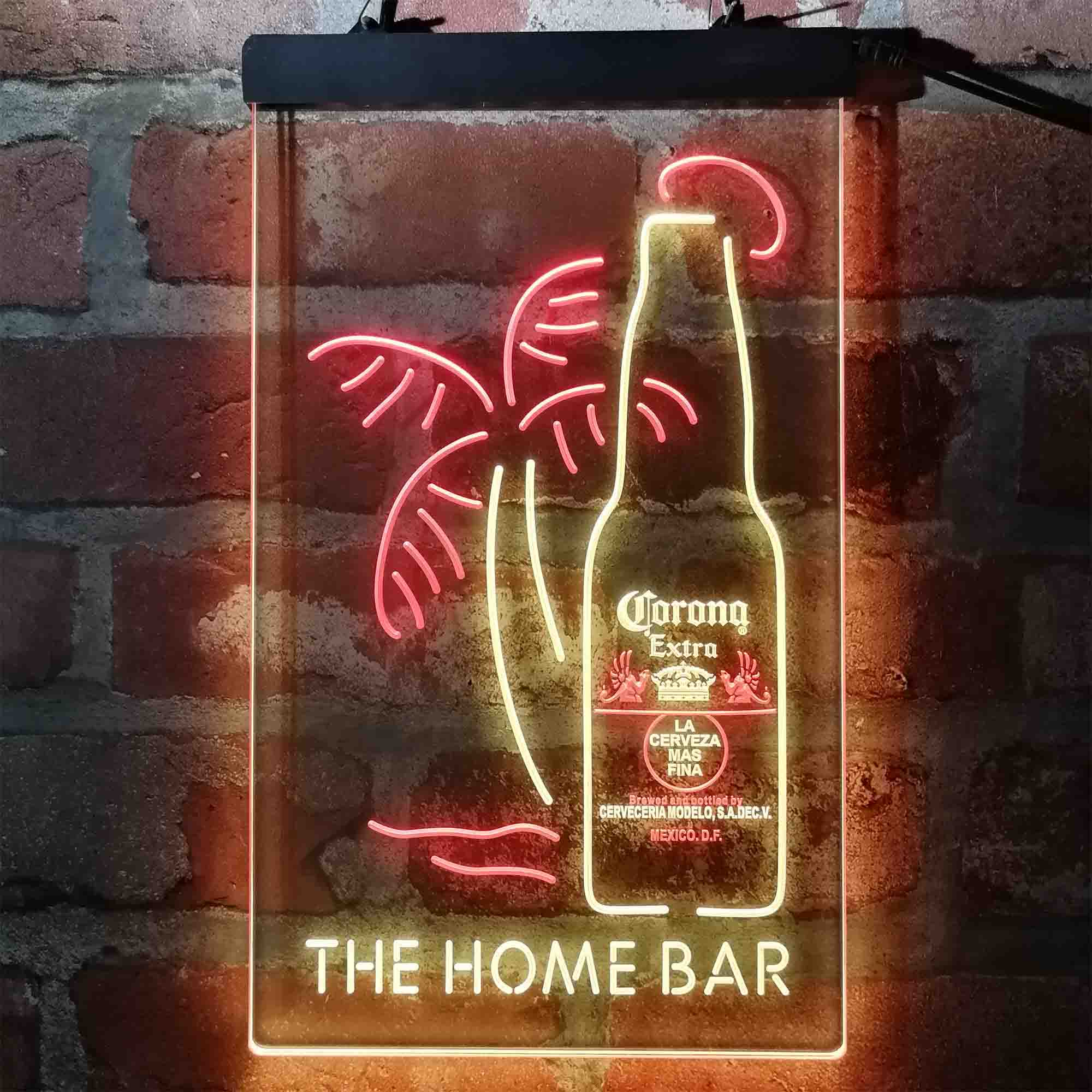 Personalized Corona Extra Palm Tree Home Bar Neon LED Sign