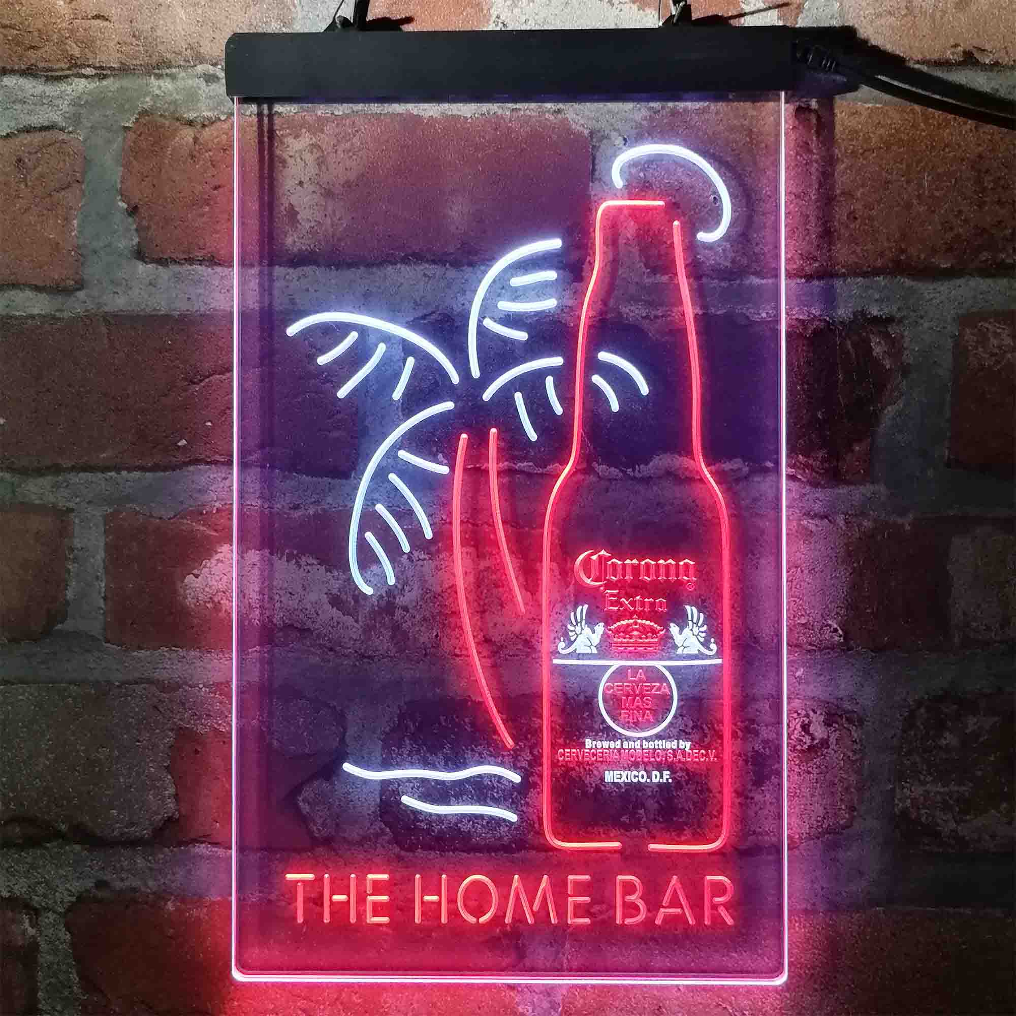 Corona Extra Bottle Palm Tree Custom Personalized Neon-Like LED Sign