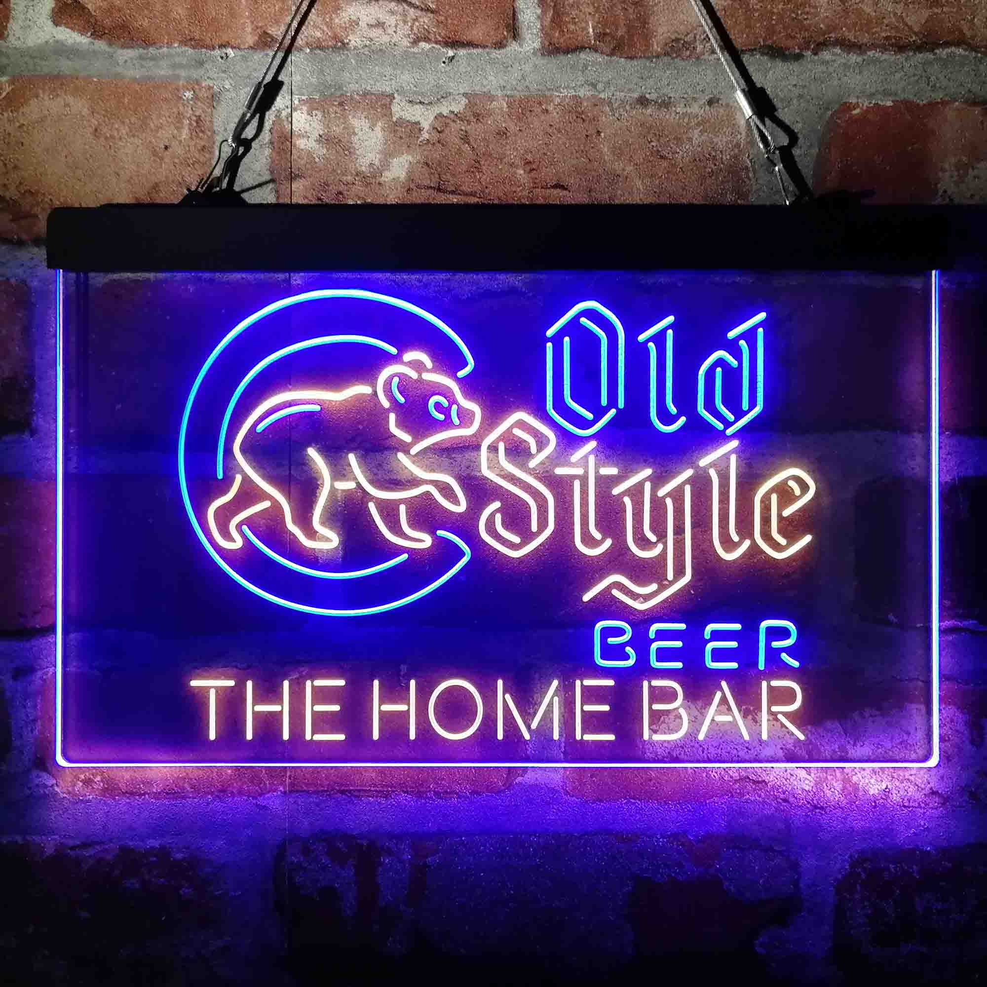 Cubs Old Style Home Bar Custom Personalized Neon-Like LED Sign