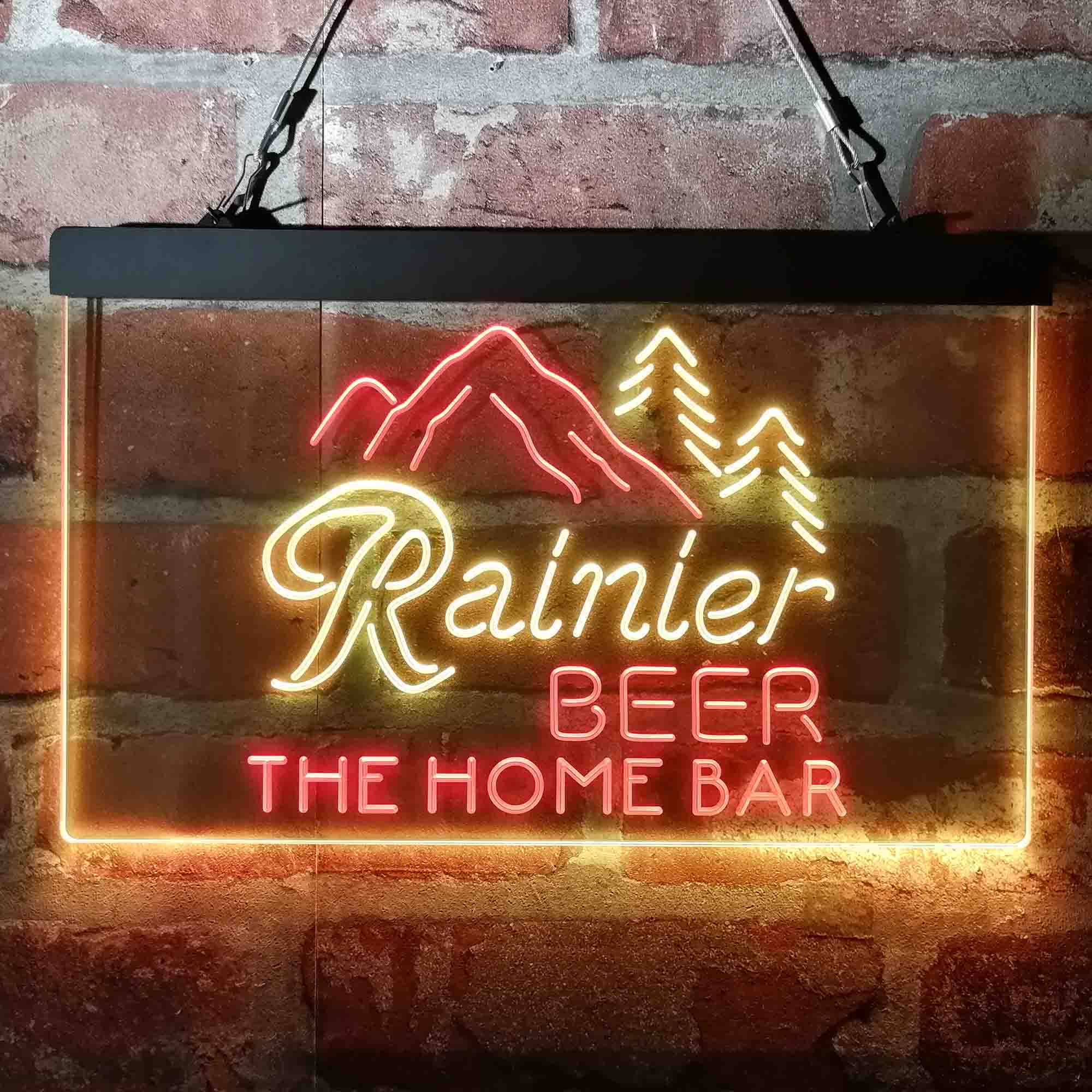 Rainier Beer Jokul Tree Mountain Custom Personalized Neon-Like LED Sign