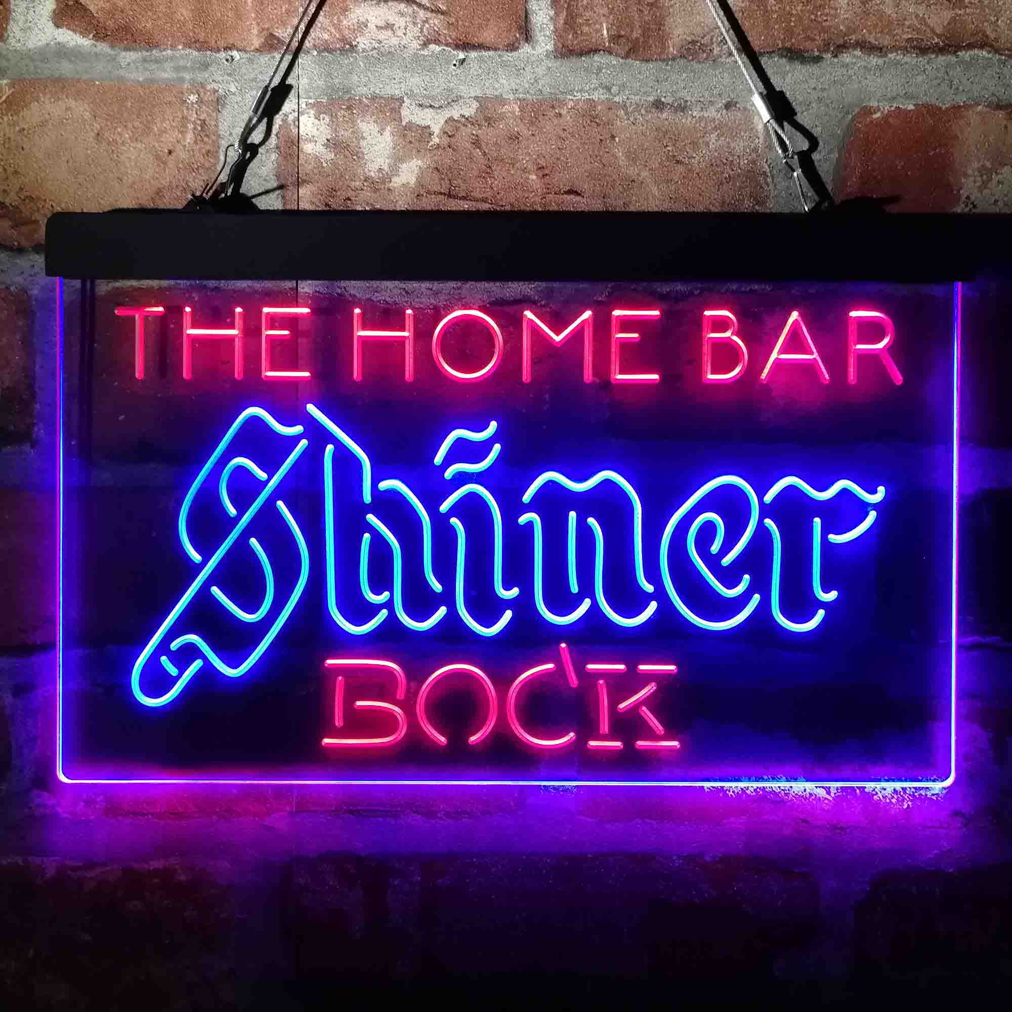 Personalized Shiner Bock Bar Neon-Like LED Sign - Custom Wall Decor Gift