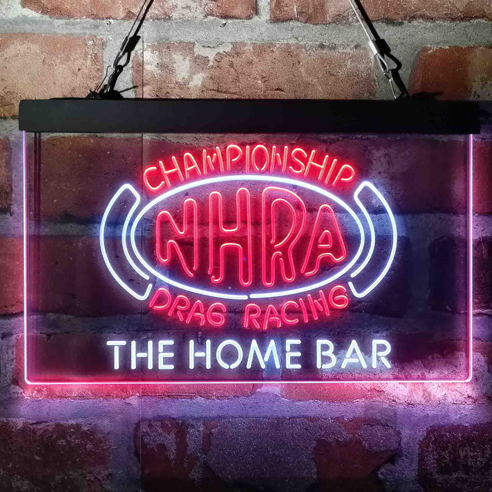 Personalized NHRA Drags Racing Neon-Like LED Sign - Custom Wall Decor Gift