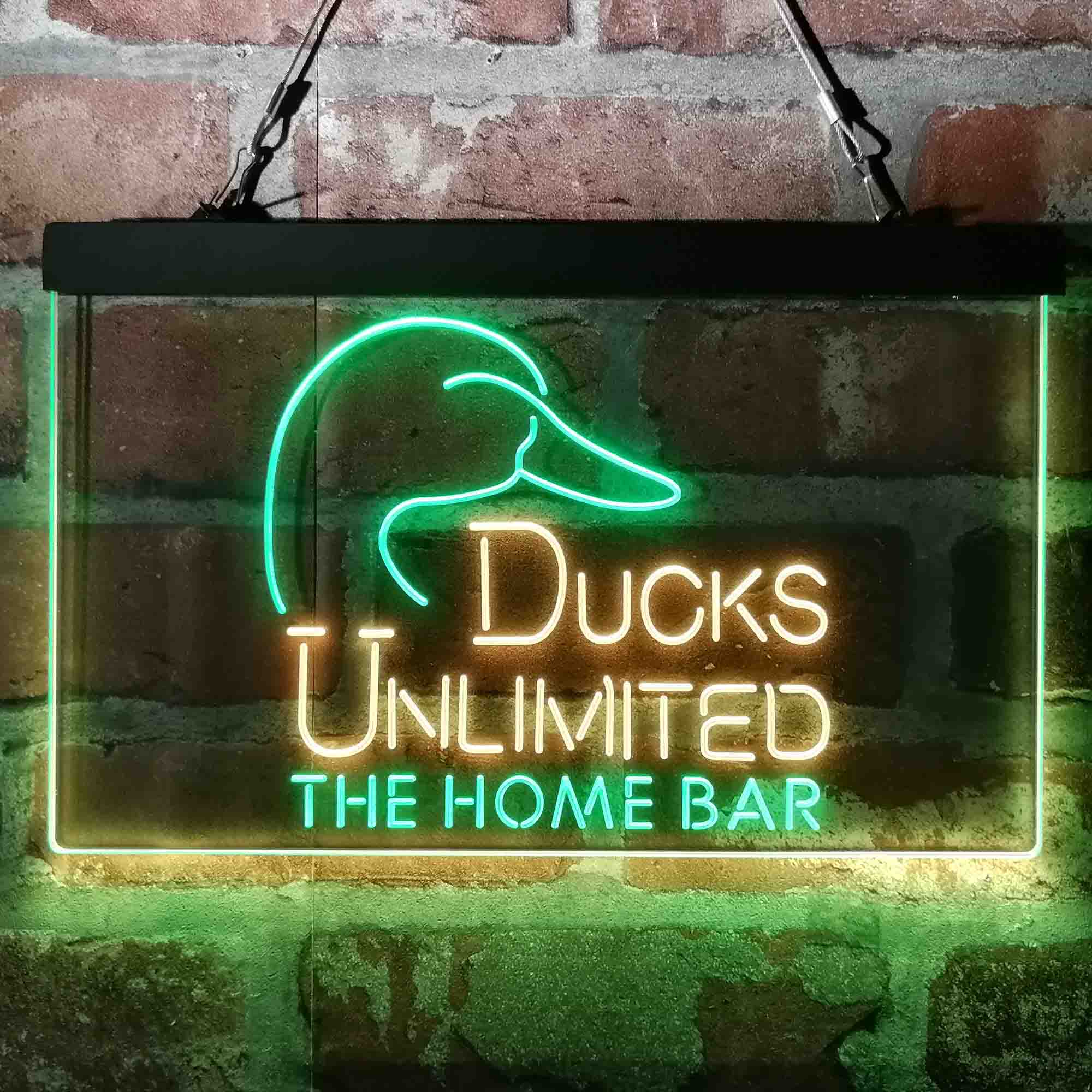 Personalized Ducks Unlimited Neon-Like LED Sign - Custom Wall Decor Gift