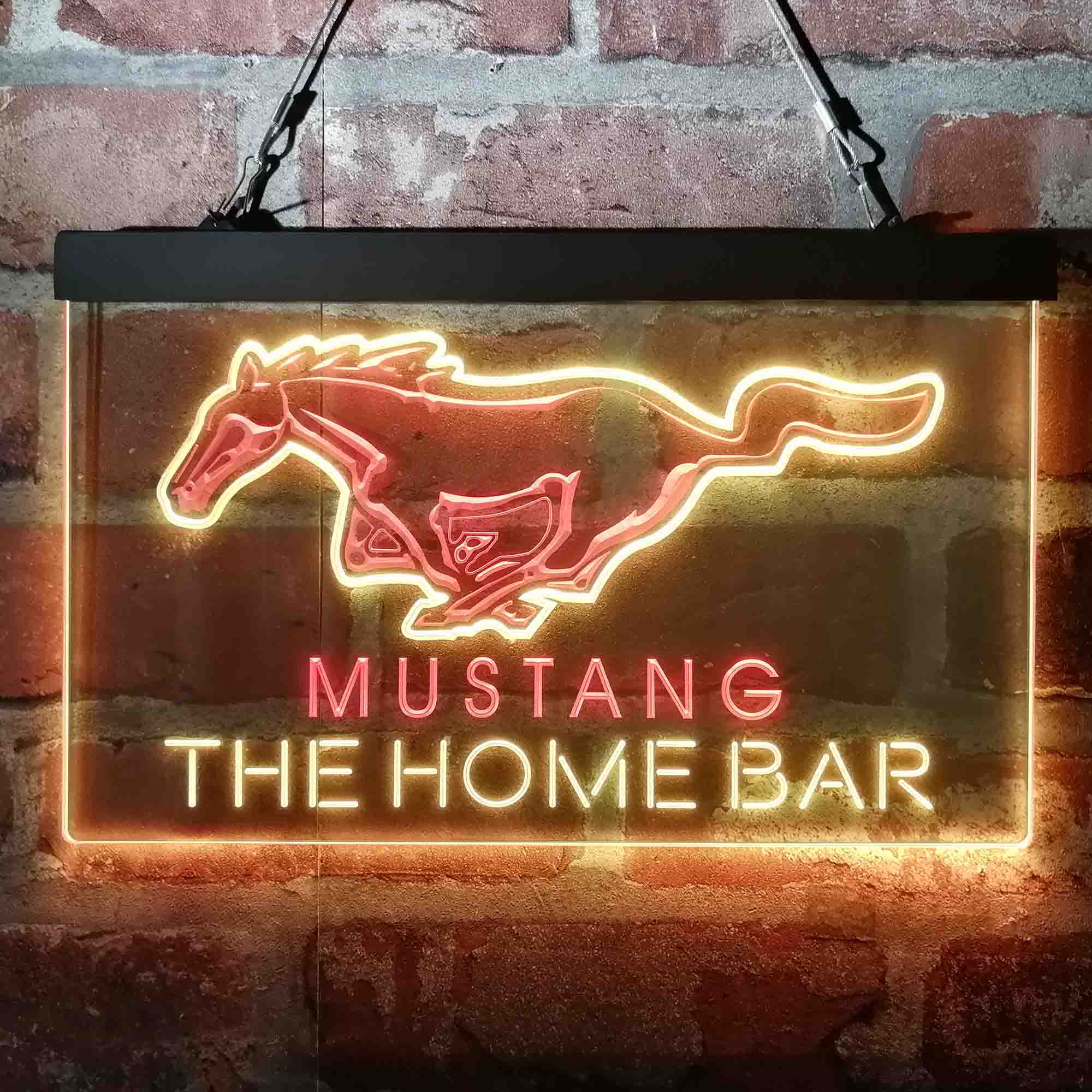Mustang Ford Horse Car Bar Custom Personalized Neon-Like LED Sign