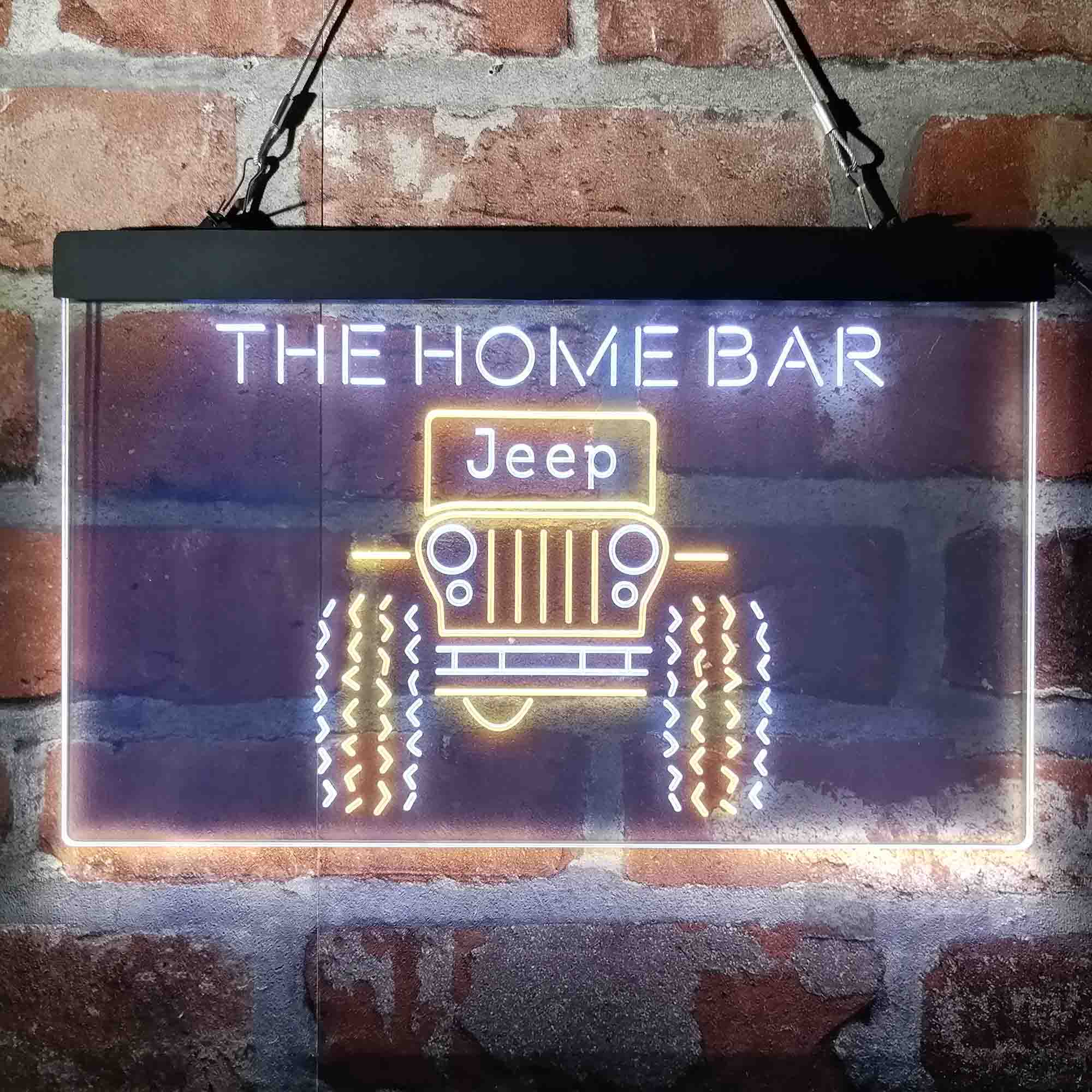 Only in a Jeep Truck Garage Custom Personalized Neon-Like LED Sign