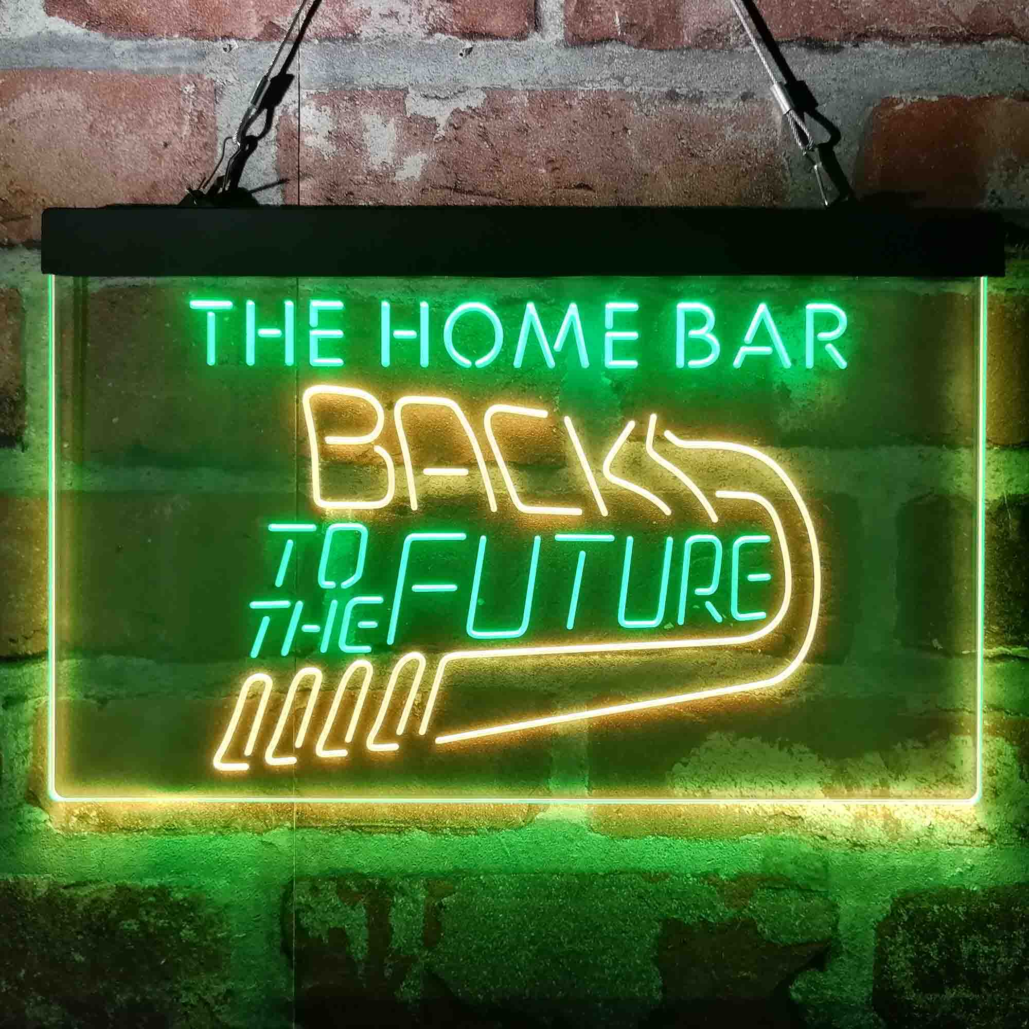 Personalized Back to The Future Home Bar Neon-Like LED Sign - Custom Wall Decor Gift