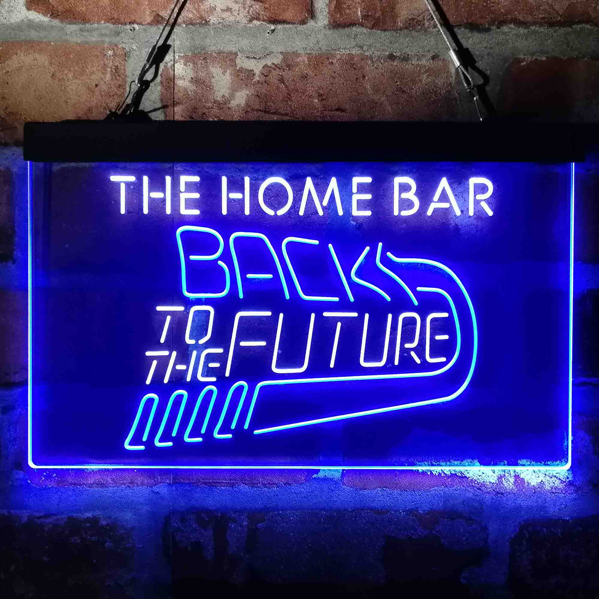 Personalized Back to The Future Home Bar Neon-Like LED Sign - Custom Wall Decor Gift