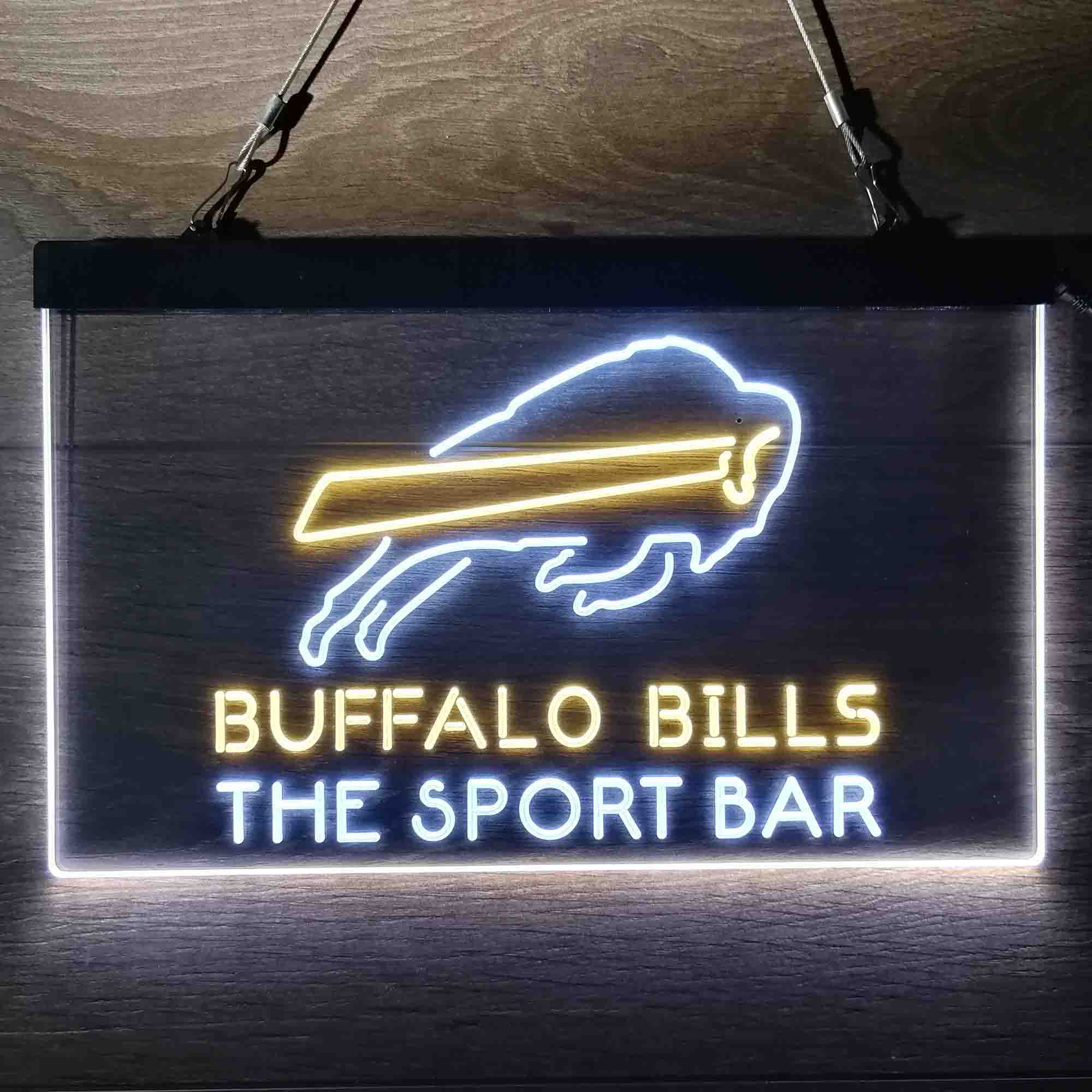Custom Personalized Buffalo Bills NFL Football Club Dual Color LED Neon Sign