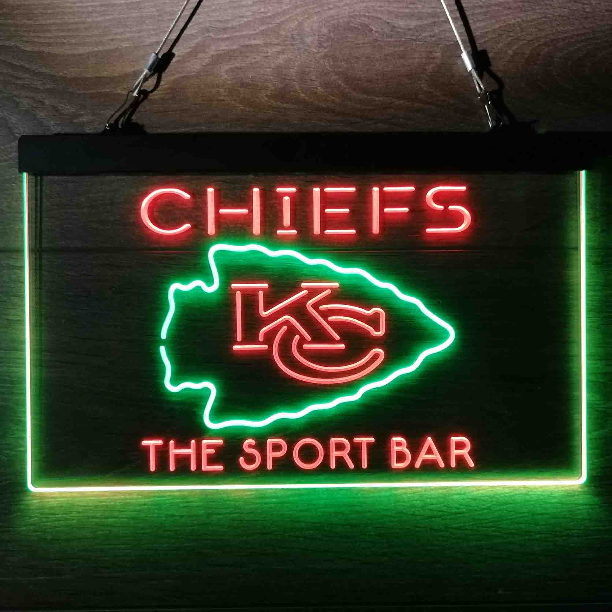 Personalized Kansas City Chiefs Neon-Like LED Sign, Chiefs Presents