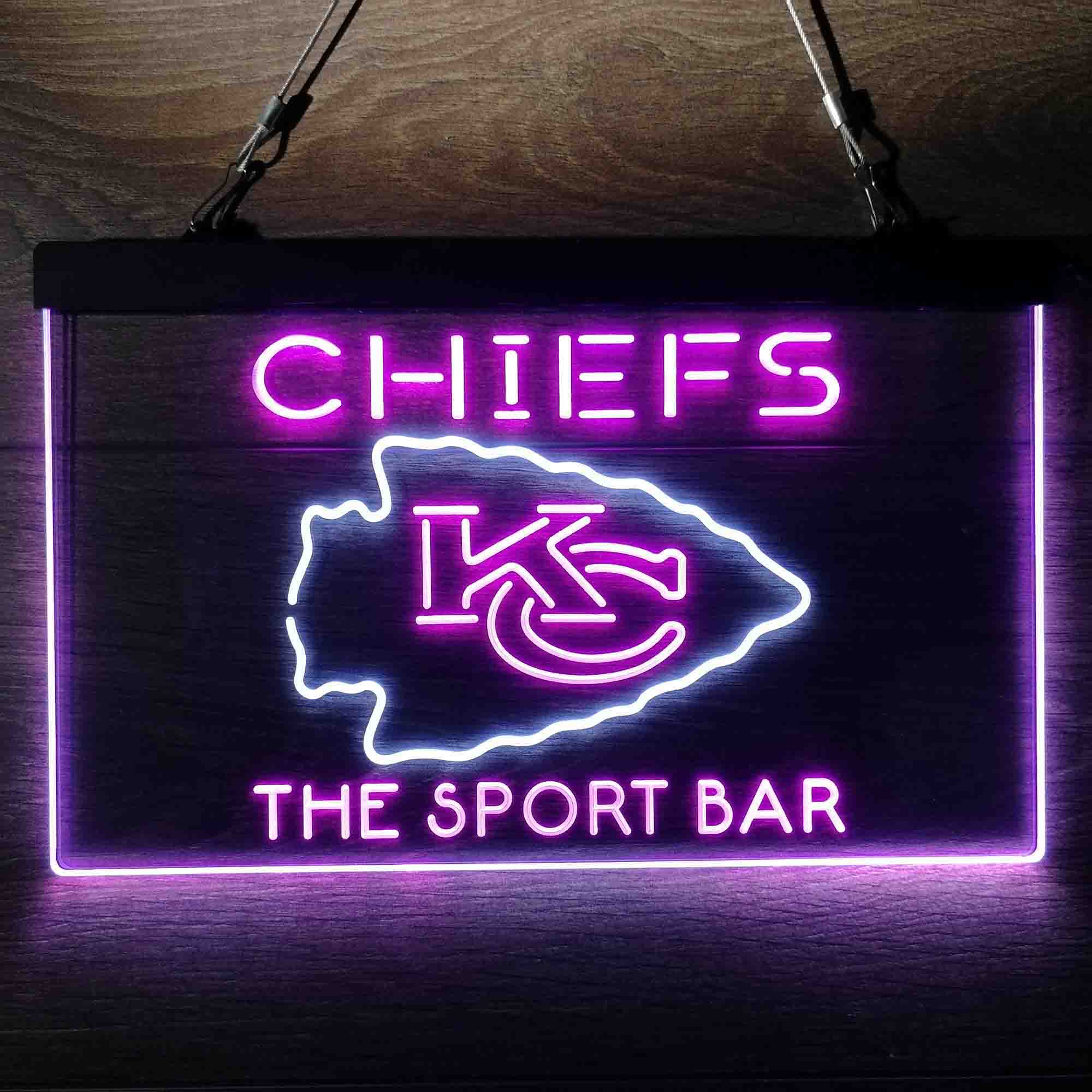 Personalized Kansas City Chiefs Neon-Like LED Sign, Chiefs Presents