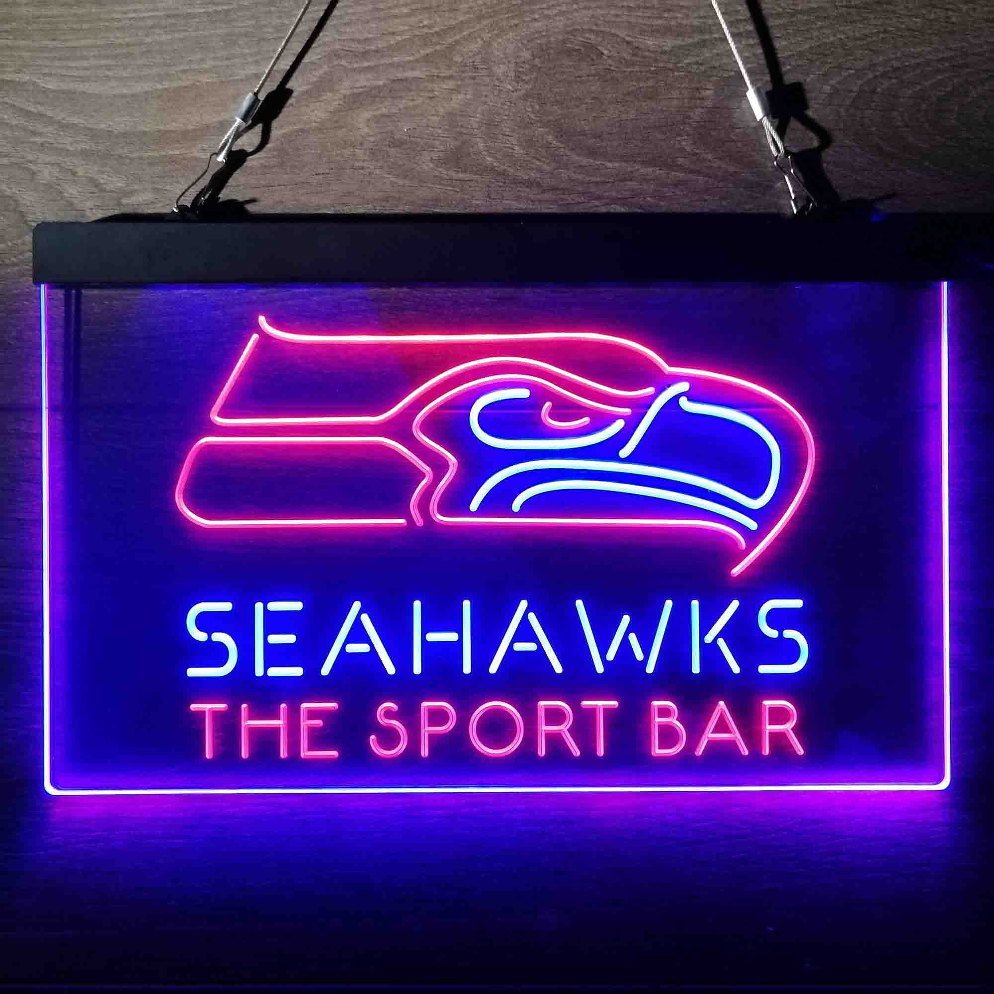 Personalized Seattle Seahawks NFL Football Club Neo LED Sign