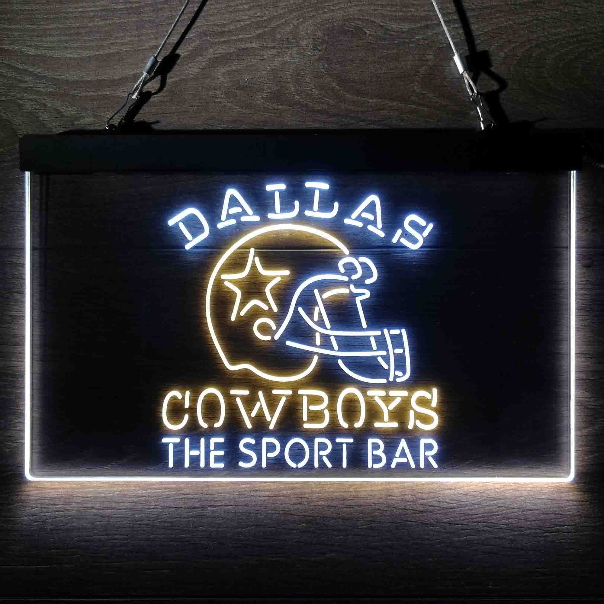 Personalized Dallas Cowboys Club Bar Neon LED Sign