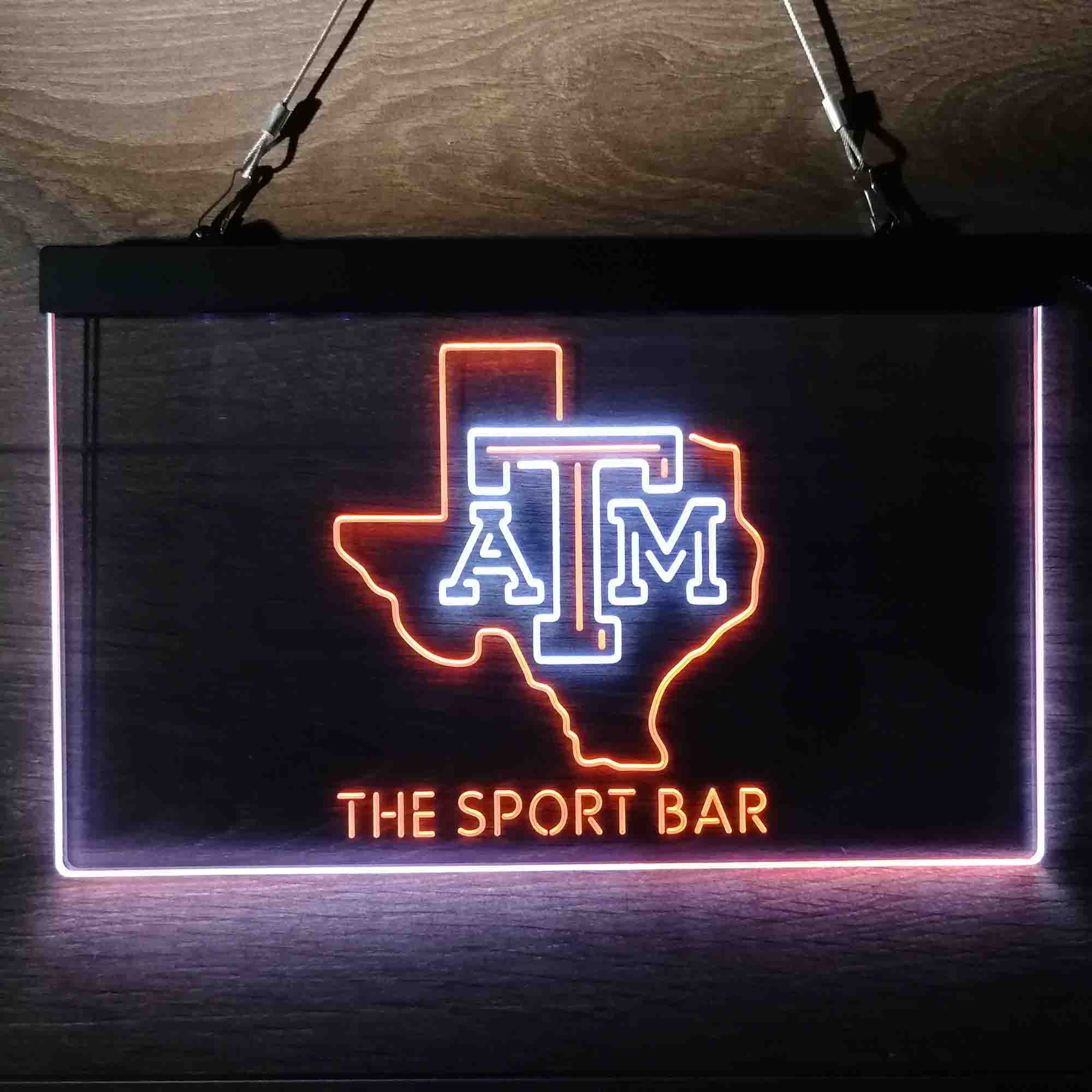 Personalized Texas A&M Gig 'em Aggies LED Sign