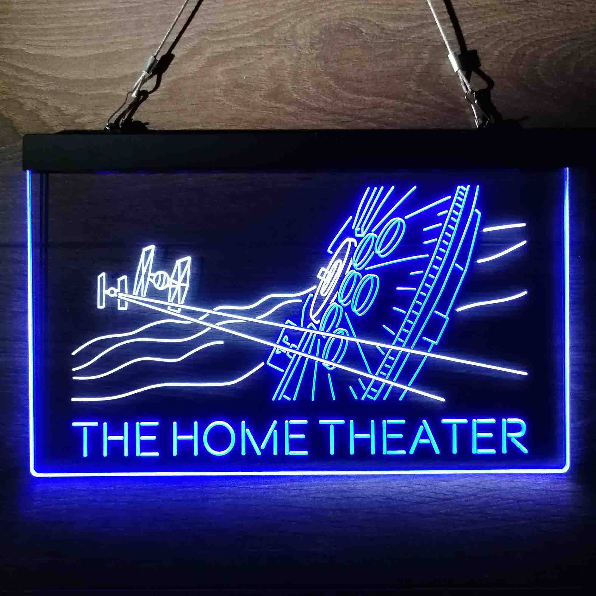 Custom Personalized Star Wars Millenium Falcon The Force Awakens Teaser Dual Color LED Neon Sign