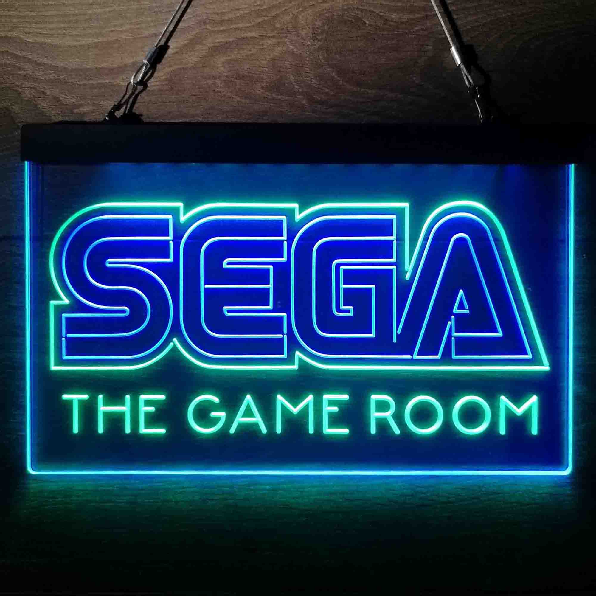 Sega Custom Personalized Game Room Neon-Like LED Sign - Father's Day Gift