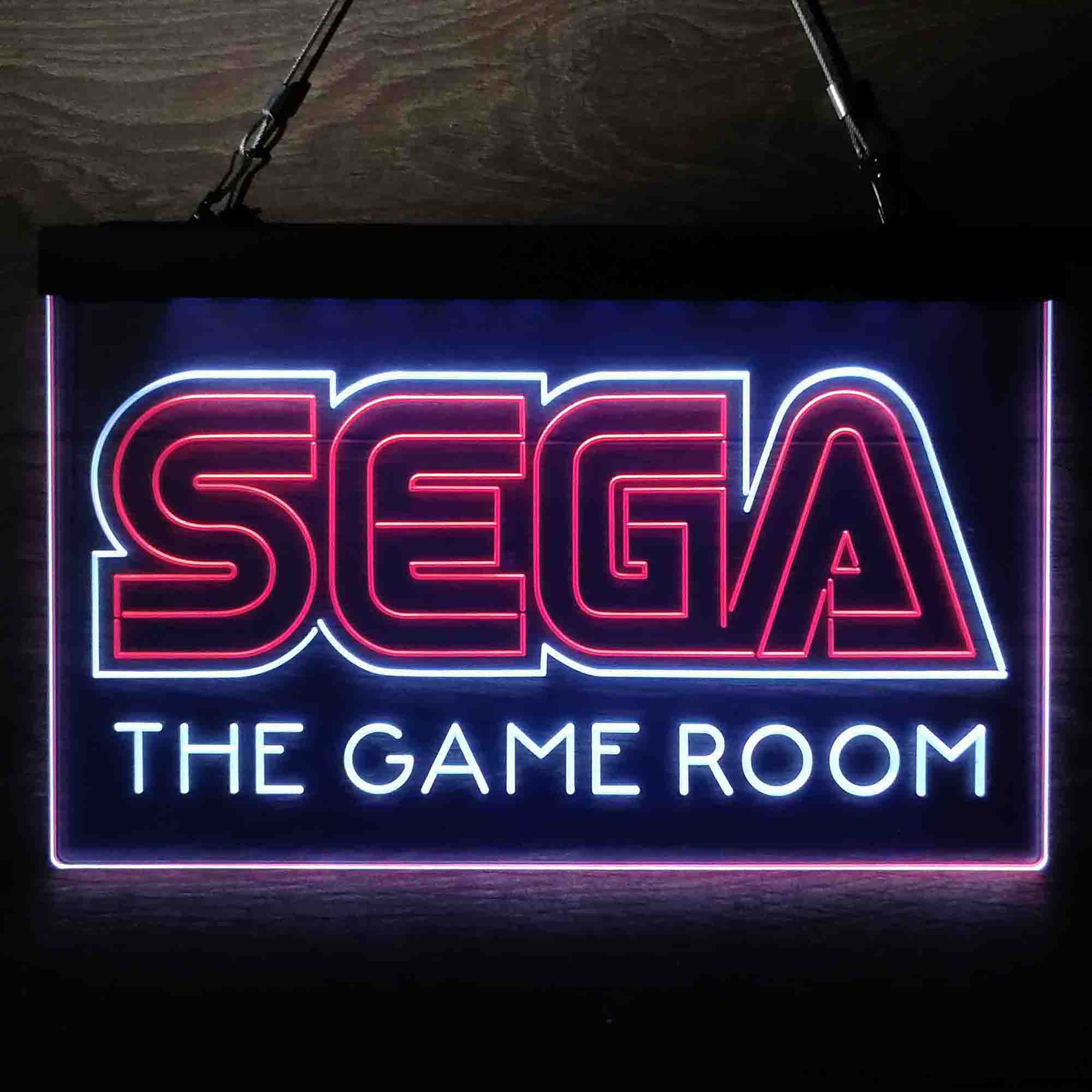 Sega Custom Personalized Game Room Neon-Like LED Sign - Father's Day Gift