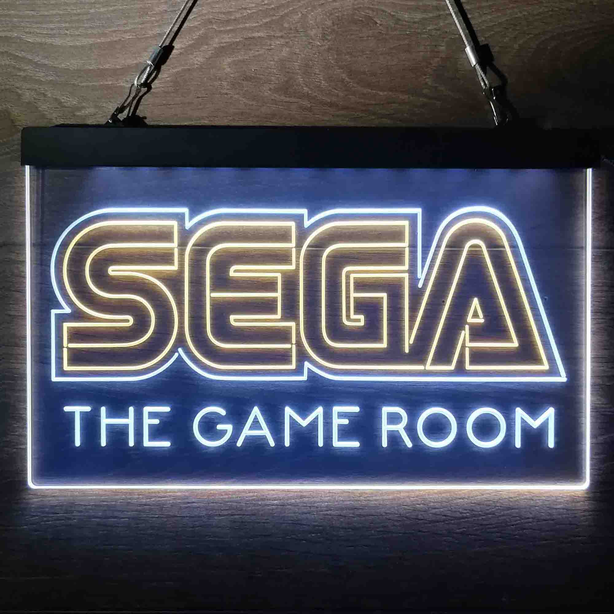 Sega Custom Personalized Game Room Neon-Like LED Sign - Father's Day Gift