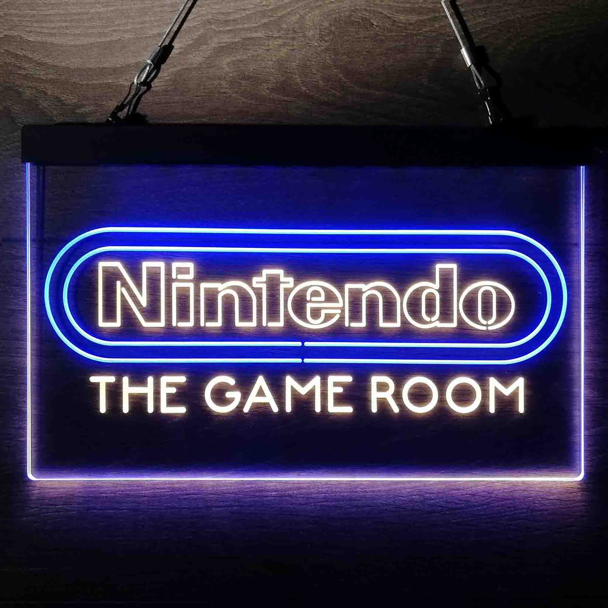 Custom Nintendo Game Room Neon-Like LED Sign - Father's Day Gift