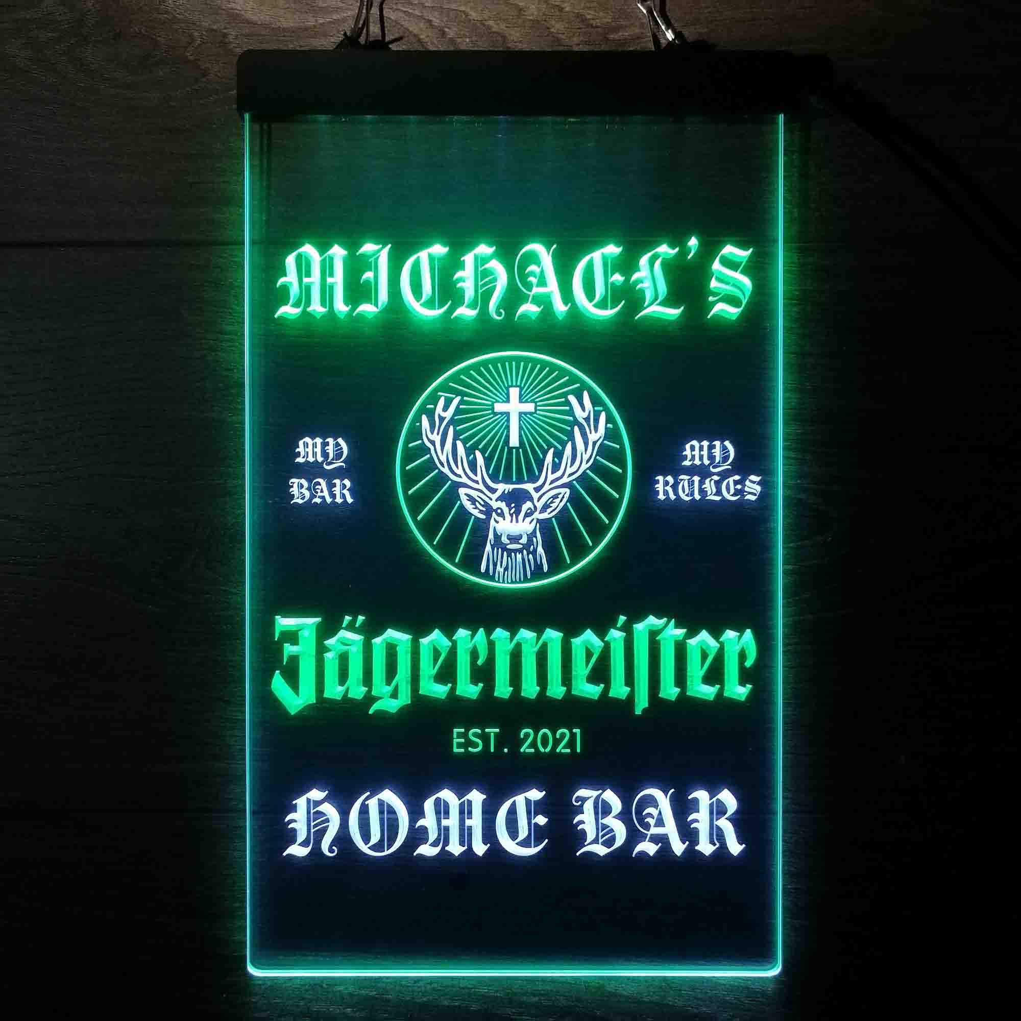 Personalized Jagermeister Deer Neon-Like LED Sign - ProLedSign