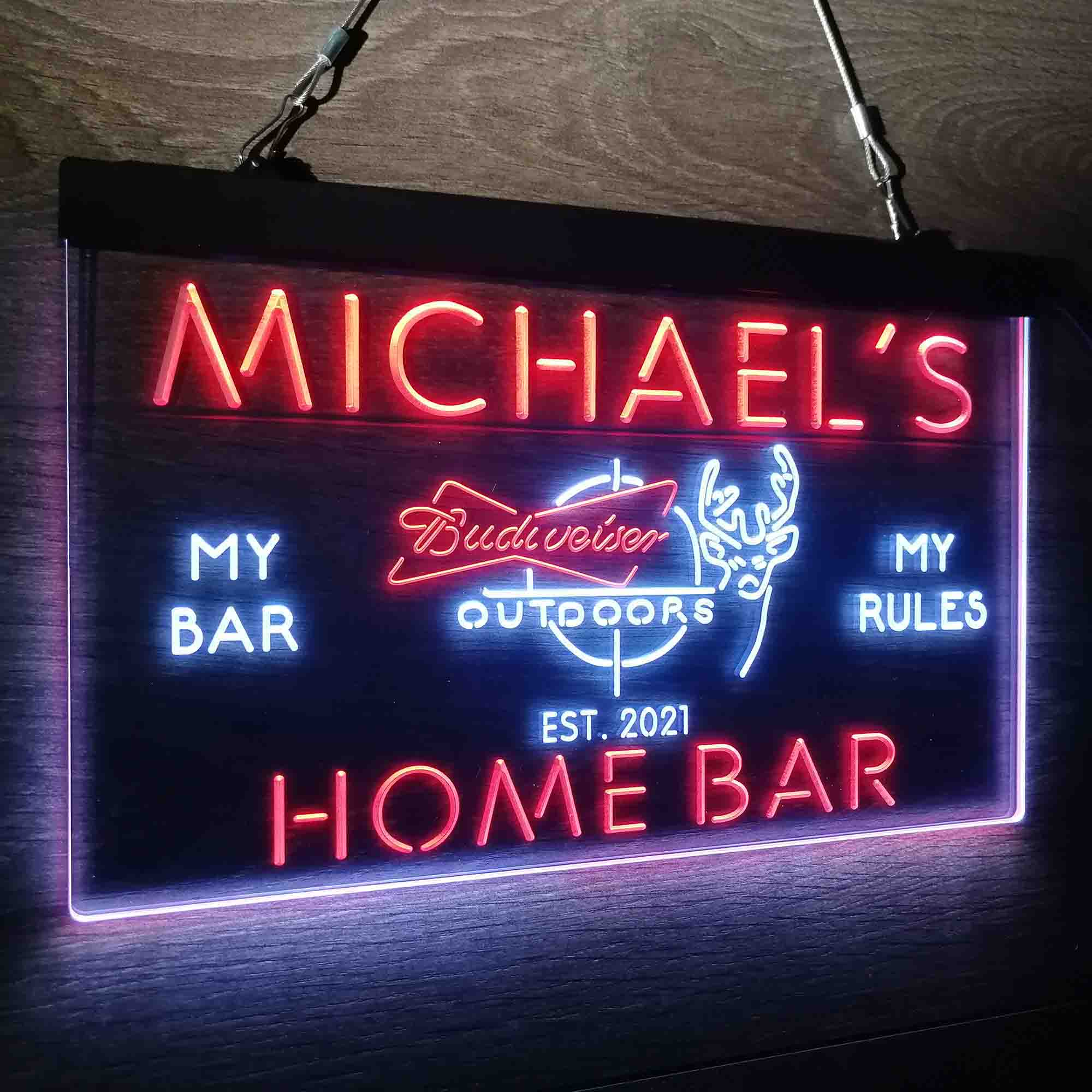 Personalized Budweiser Neon-Like LED Sign - ProLedSign