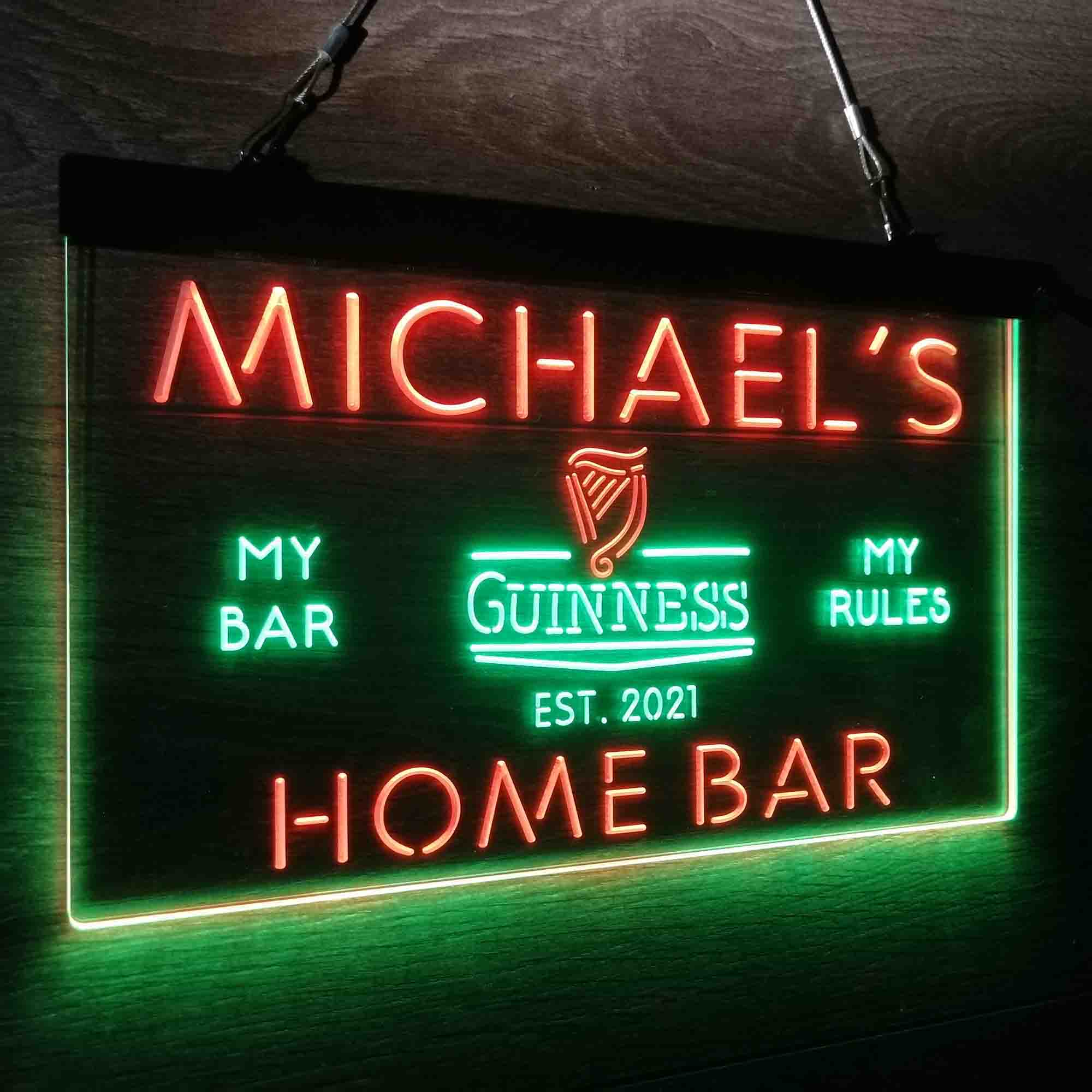 Personalized Guinness Classic Beer Bar Neon-Like LED Sign - ProLedSign