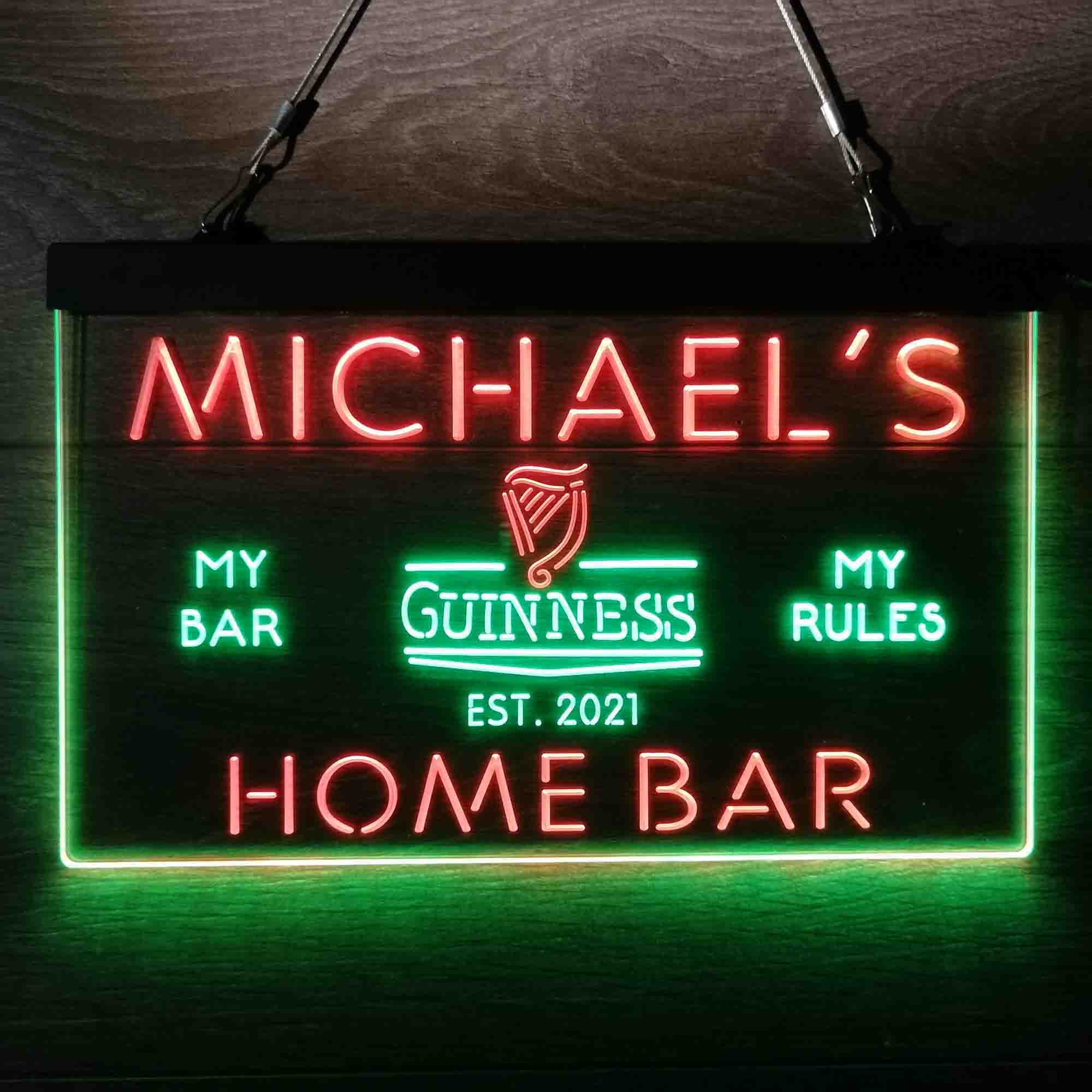 Personalized Guinness Classic Beer Bar Neon-Like LED Sign - ProLedSign