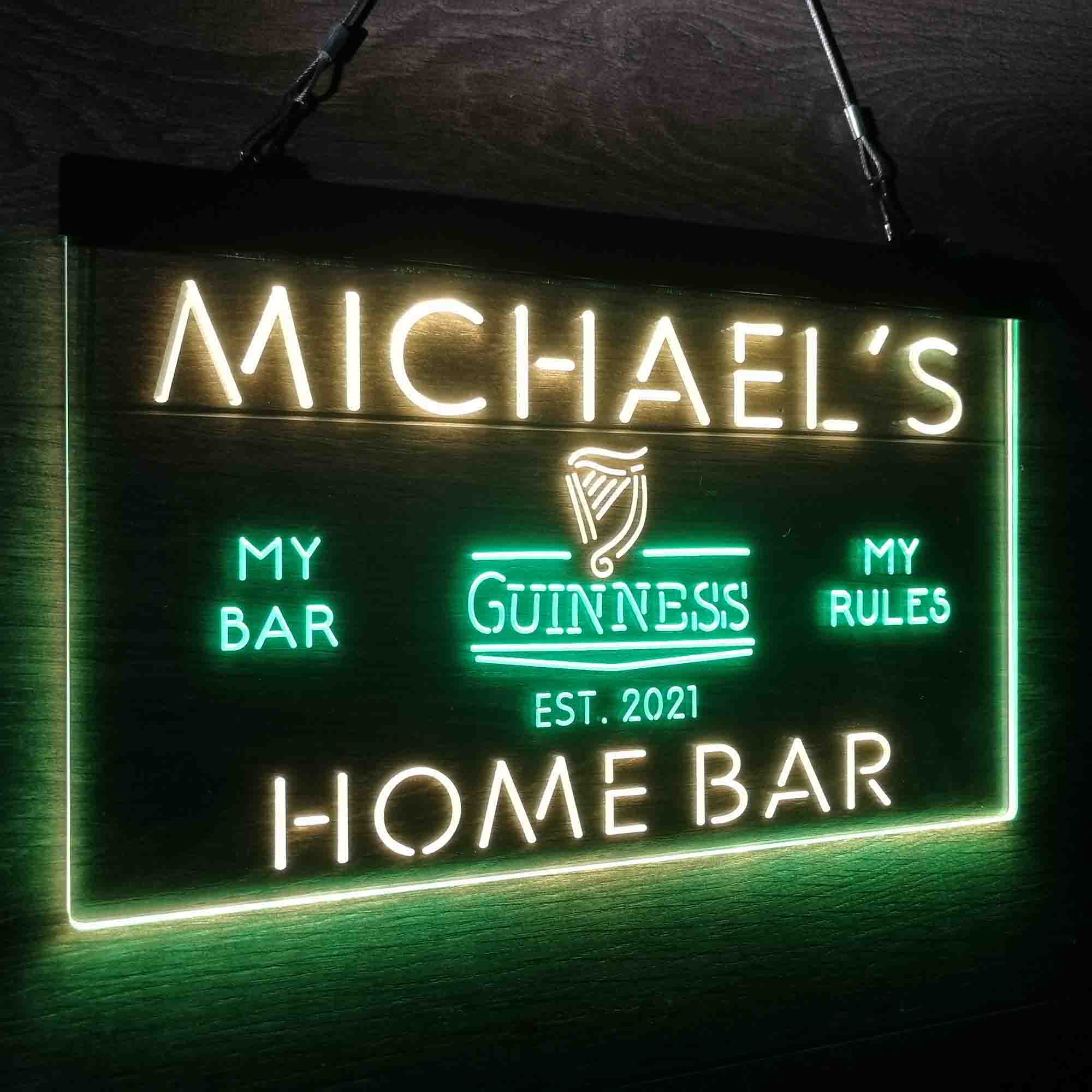 Personalized Guinness Classic Beer Bar Neon-Like LED Sign - ProLedSign