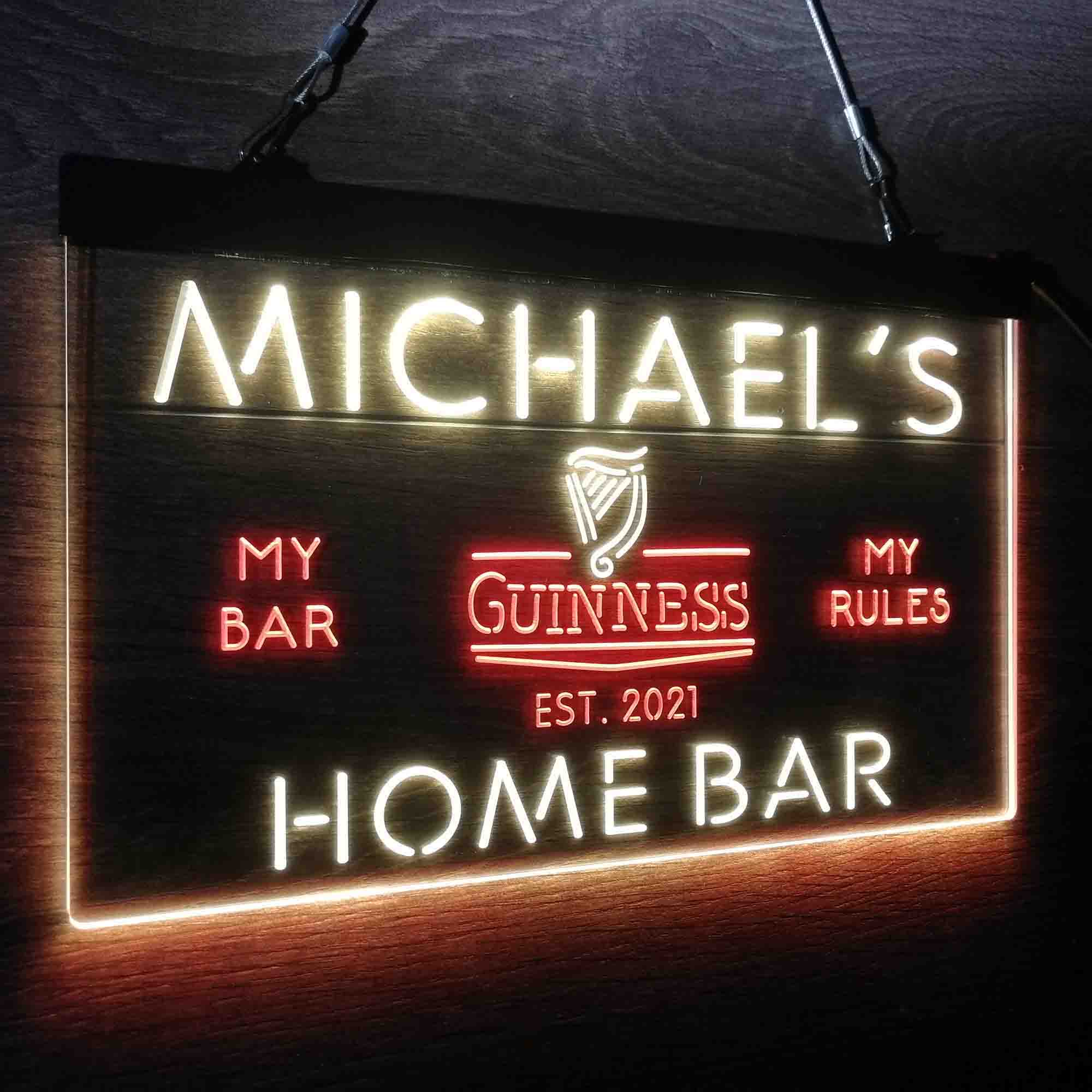 Personalized Guinness Classic Beer Bar Neon-Like LED Sign - ProLedSign