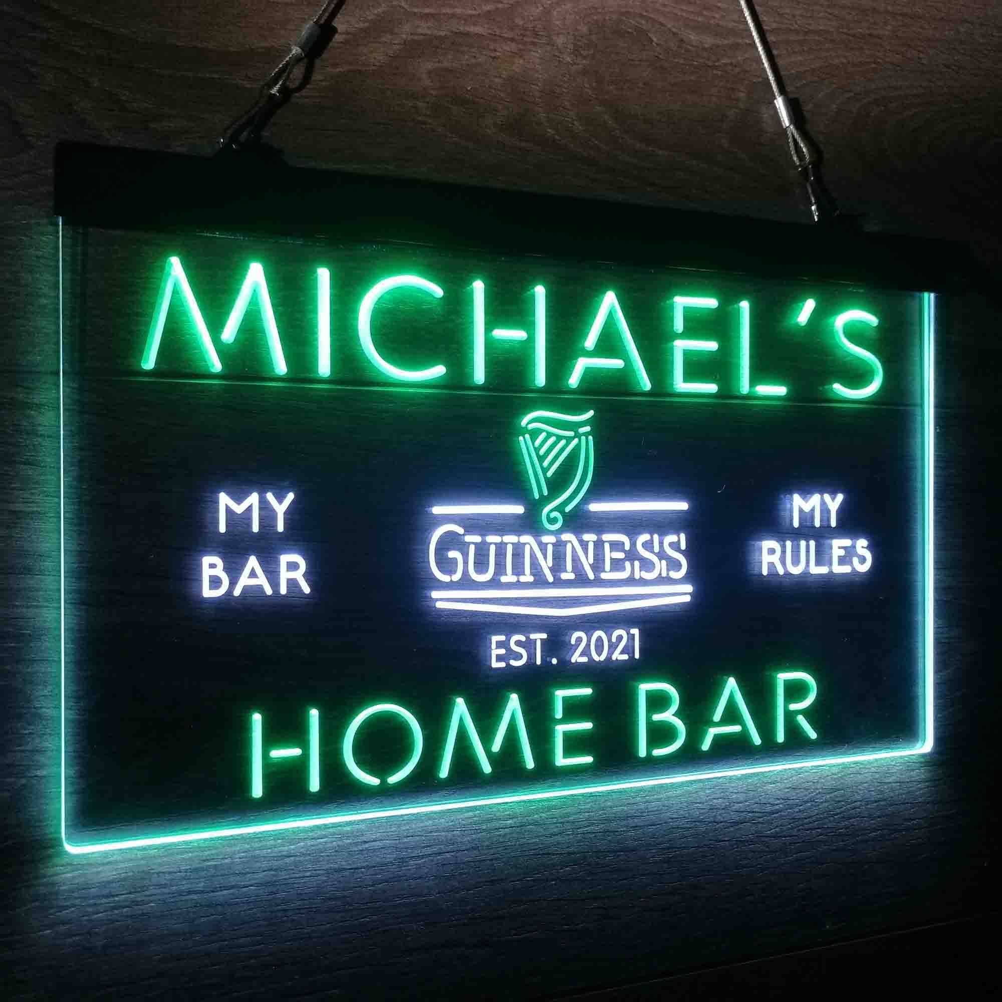 Personalized Guinness Classic Beer Bar Neon-Like LED Sign - ProLedSign