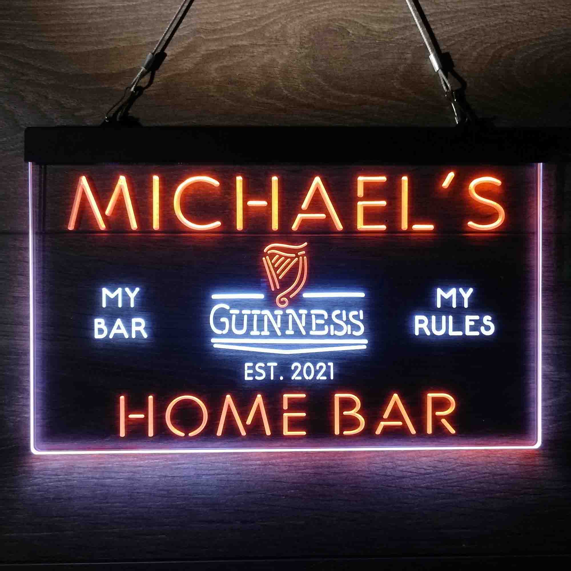 Personalized Guinness Classic Beer Bar Neon-Like LED Sign - ProLedSign