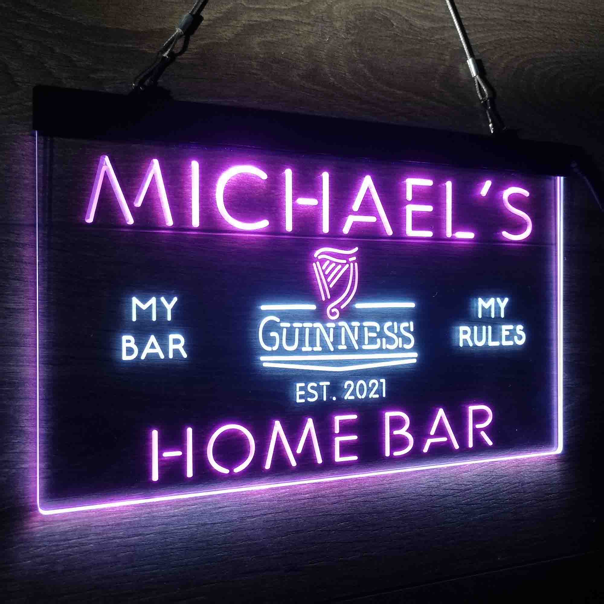 Personalized Guinness Classic Beer Bar Neon-Like LED Sign - ProLedSign