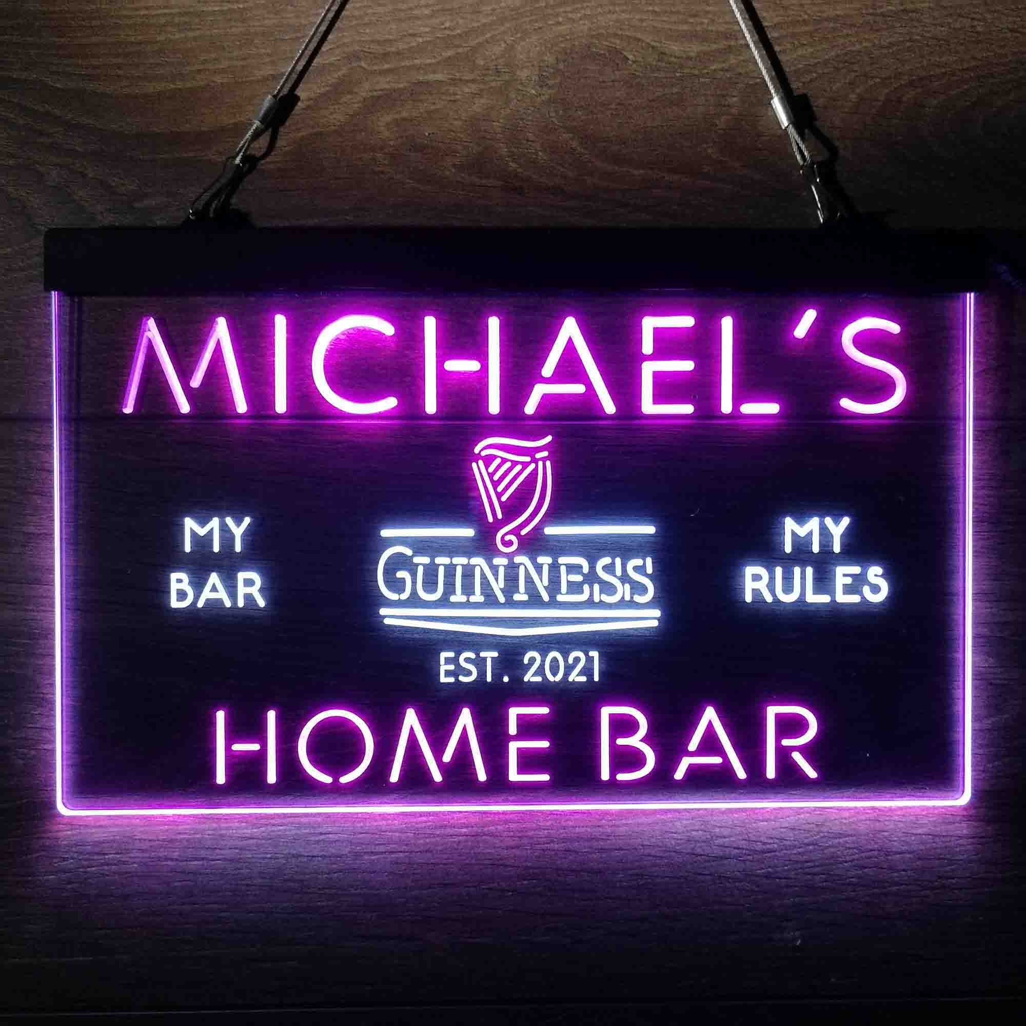 Personalized Guinness Classic Beer Bar Neon-Like LED Sign - ProLedSign