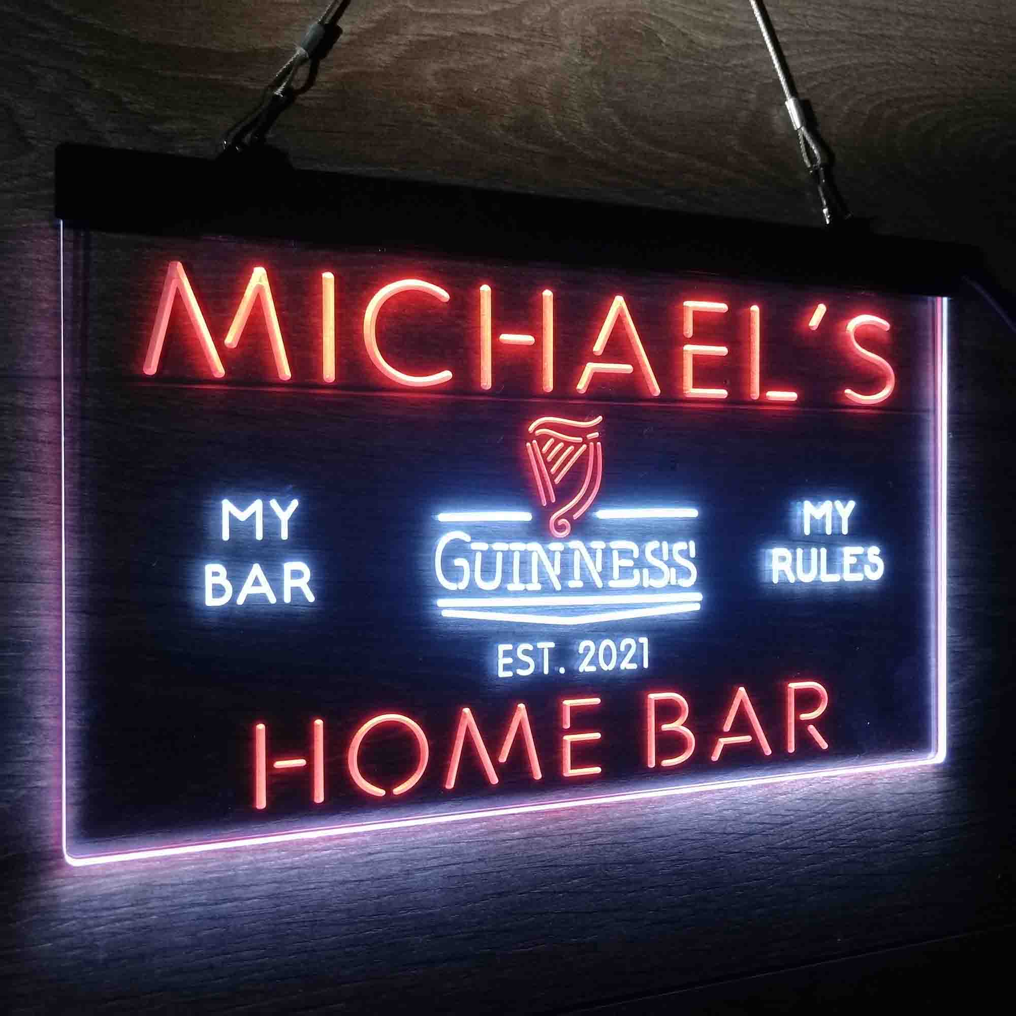 Personalized Guinness Classic Beer Bar Neon-Like LED Sign - ProLedSign