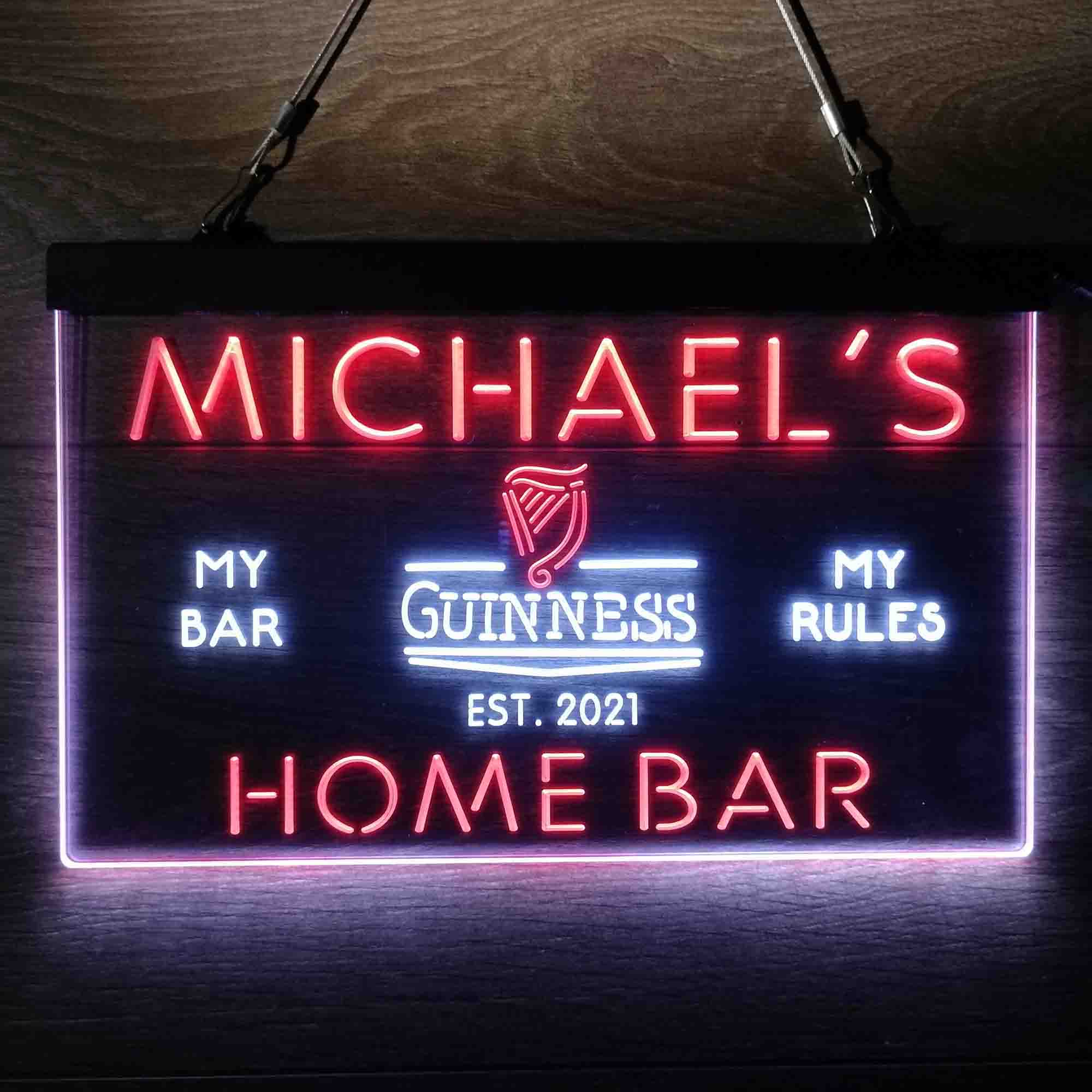 Personalized Guinness Classic Beer Bar Neon-Like LED Sign - ProLedSign