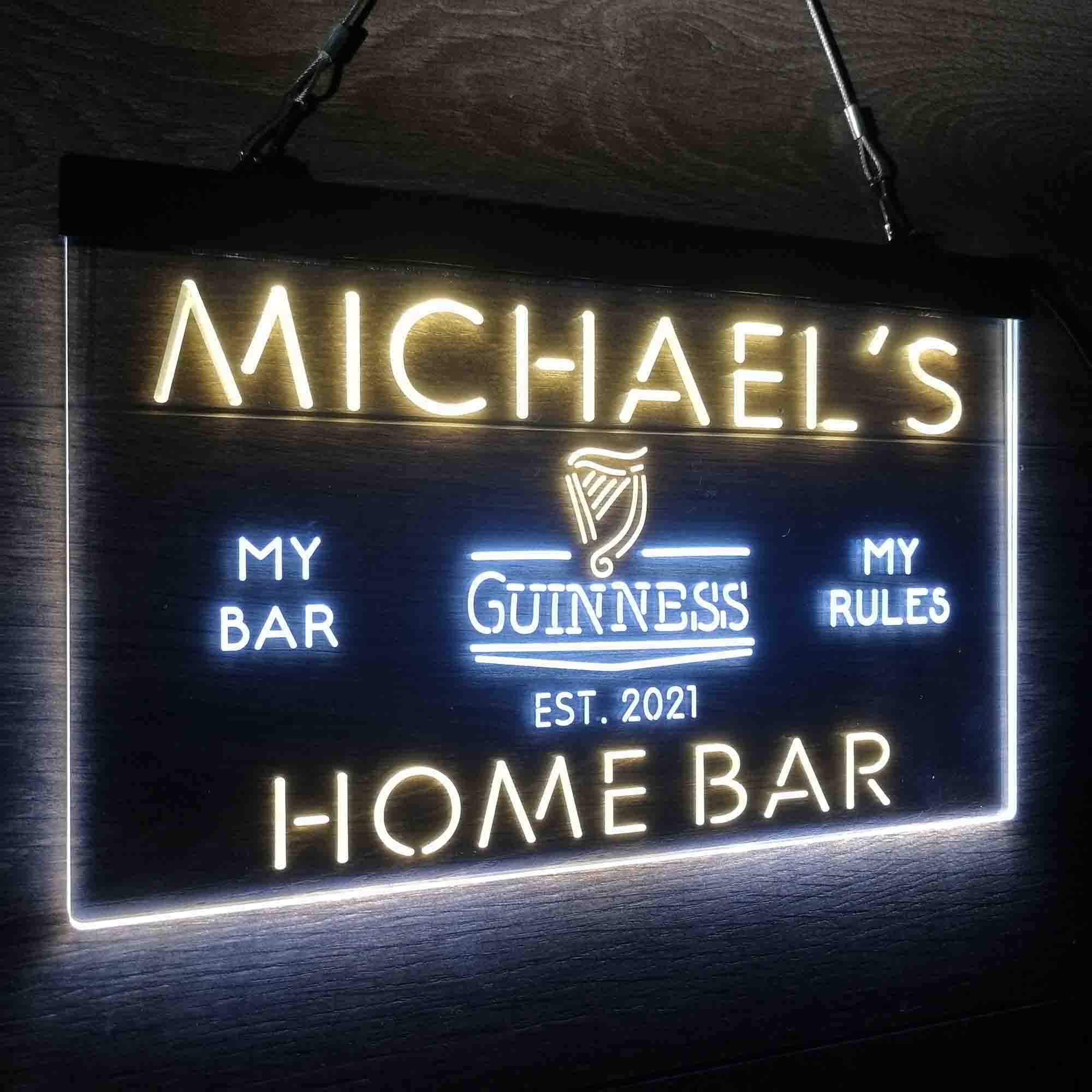 Personalized Guinness Classic Beer Bar Neon-Like LED Sign - ProLedSign