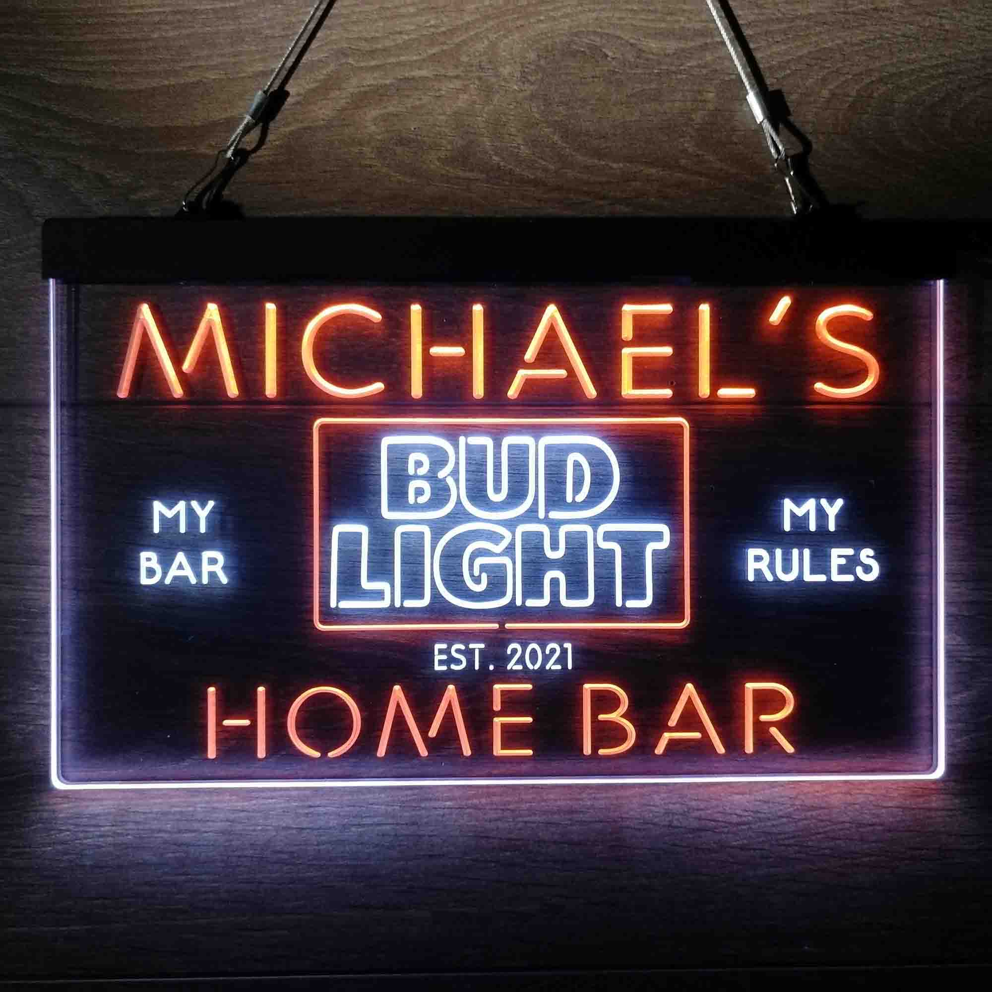 Personalized Bud Light Neon-Like LED Sign-Home Bar Decoration - ProLedSign