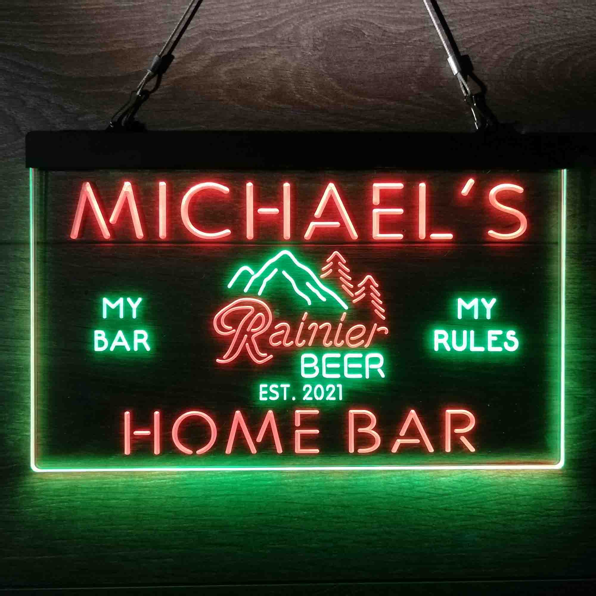 Personalized Rainier Beer Club Neon-Like LED Sign - ProLedSign