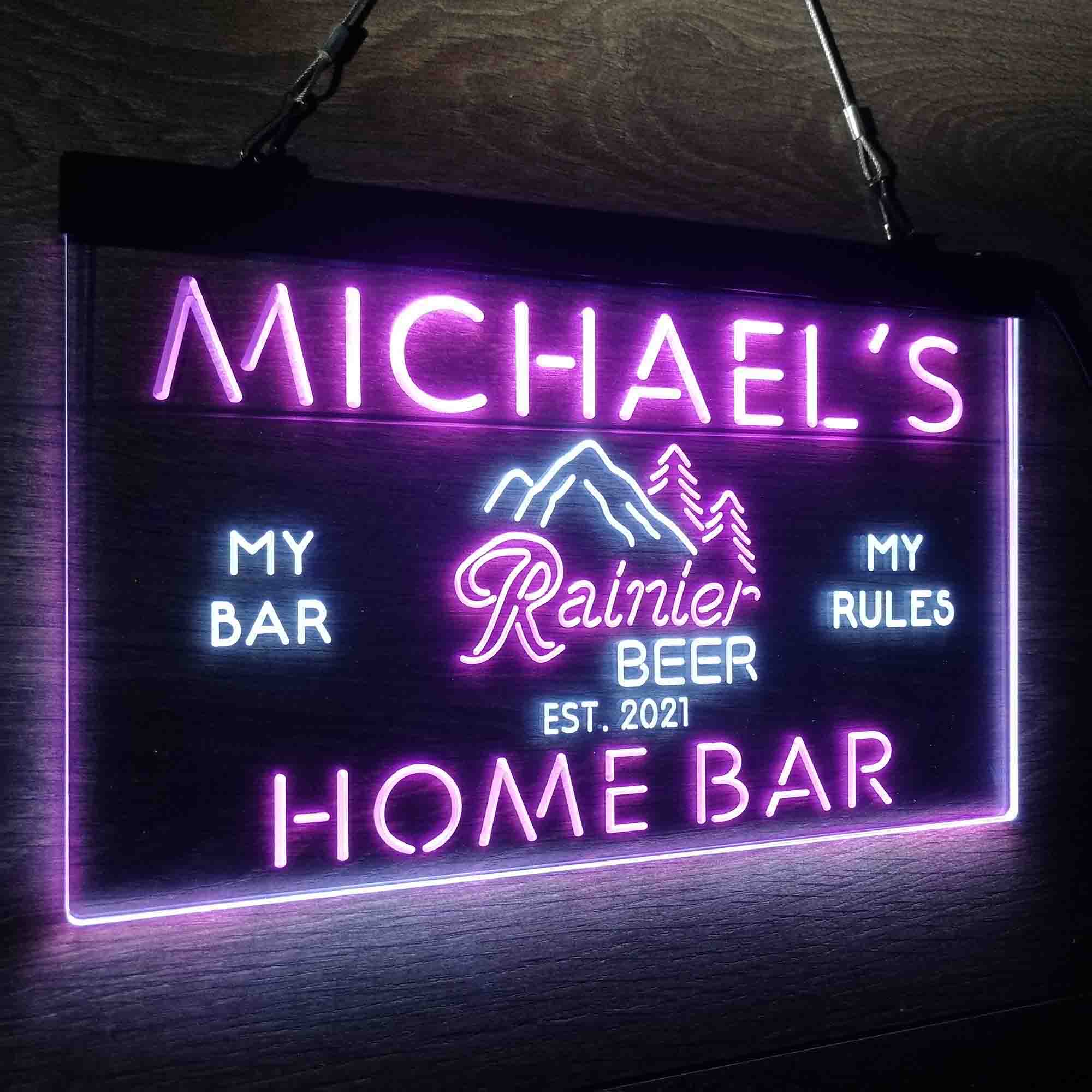 Personalized Rainier Beer Club Neon-Like LED Sign - ProLedSign