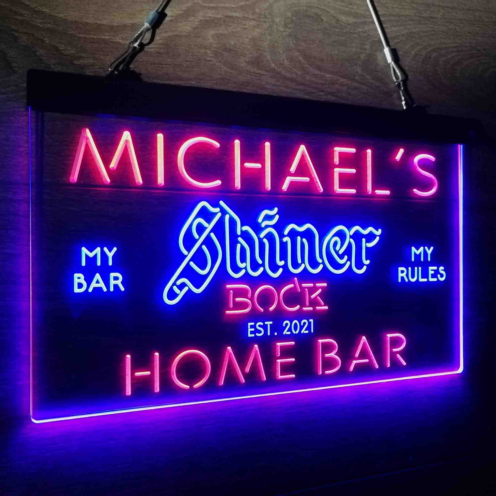 Personalized Shiner Bock Beer Neon-Like LED Sign - ProLedSign