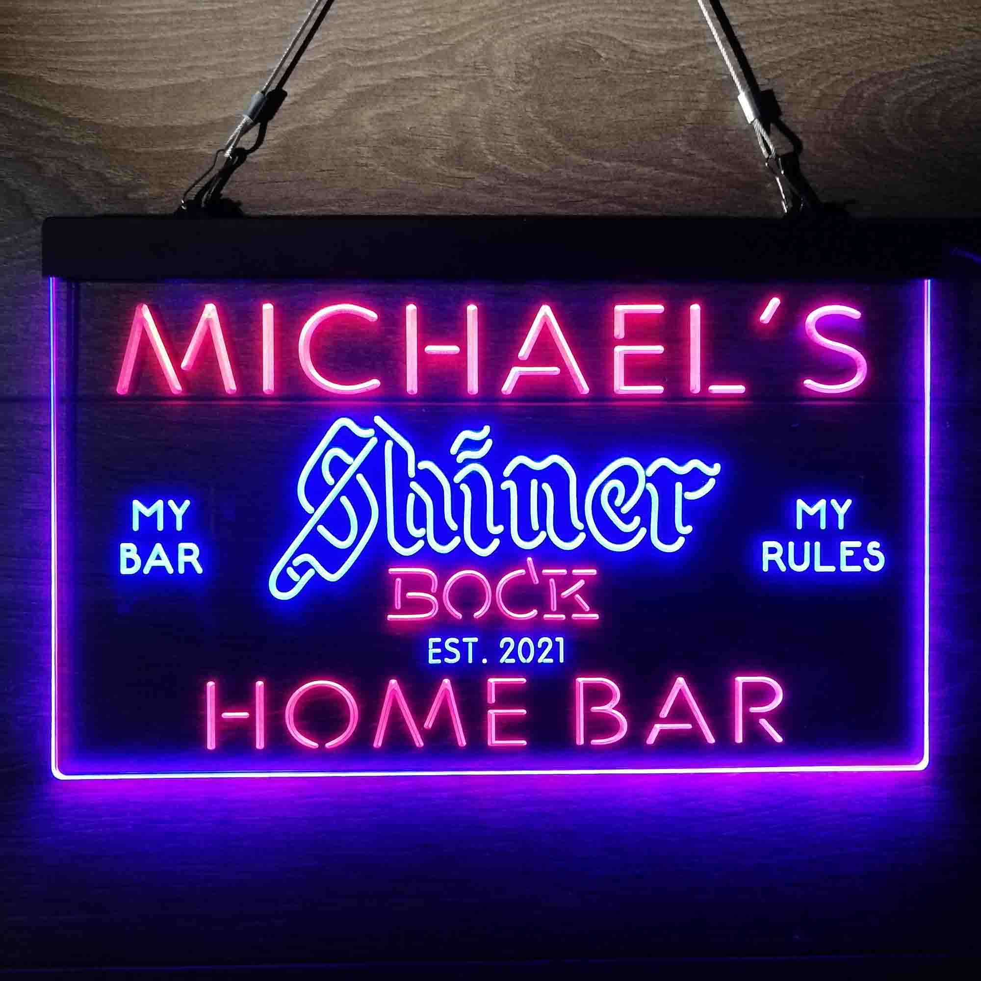 Personalized Shiner Bock Beer Neon-Like LED Sign - ProLedSign