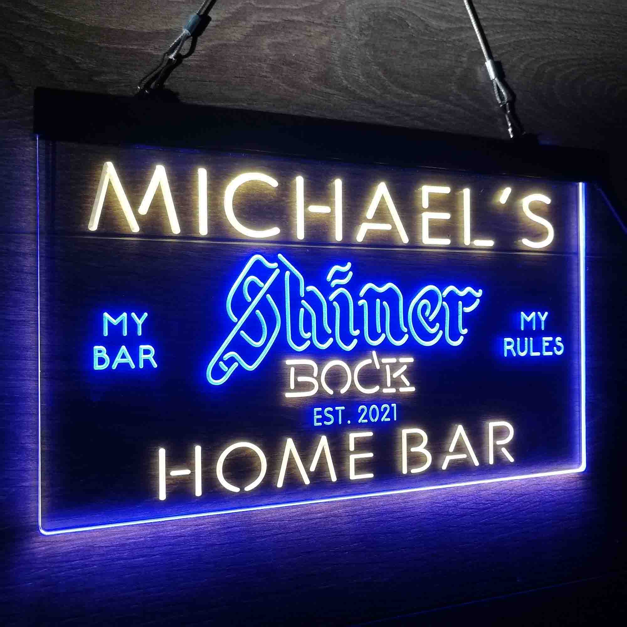 Personalized Shiner Bock Beer Neon-Like LED Sign - ProLedSign