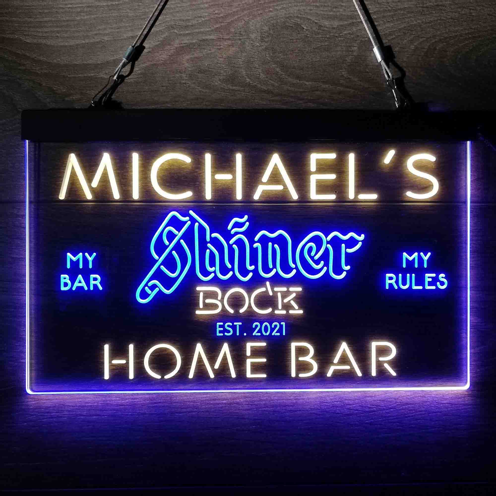 Personalized Shiner Bock Beer Neon-Like LED Sign - ProLedSign