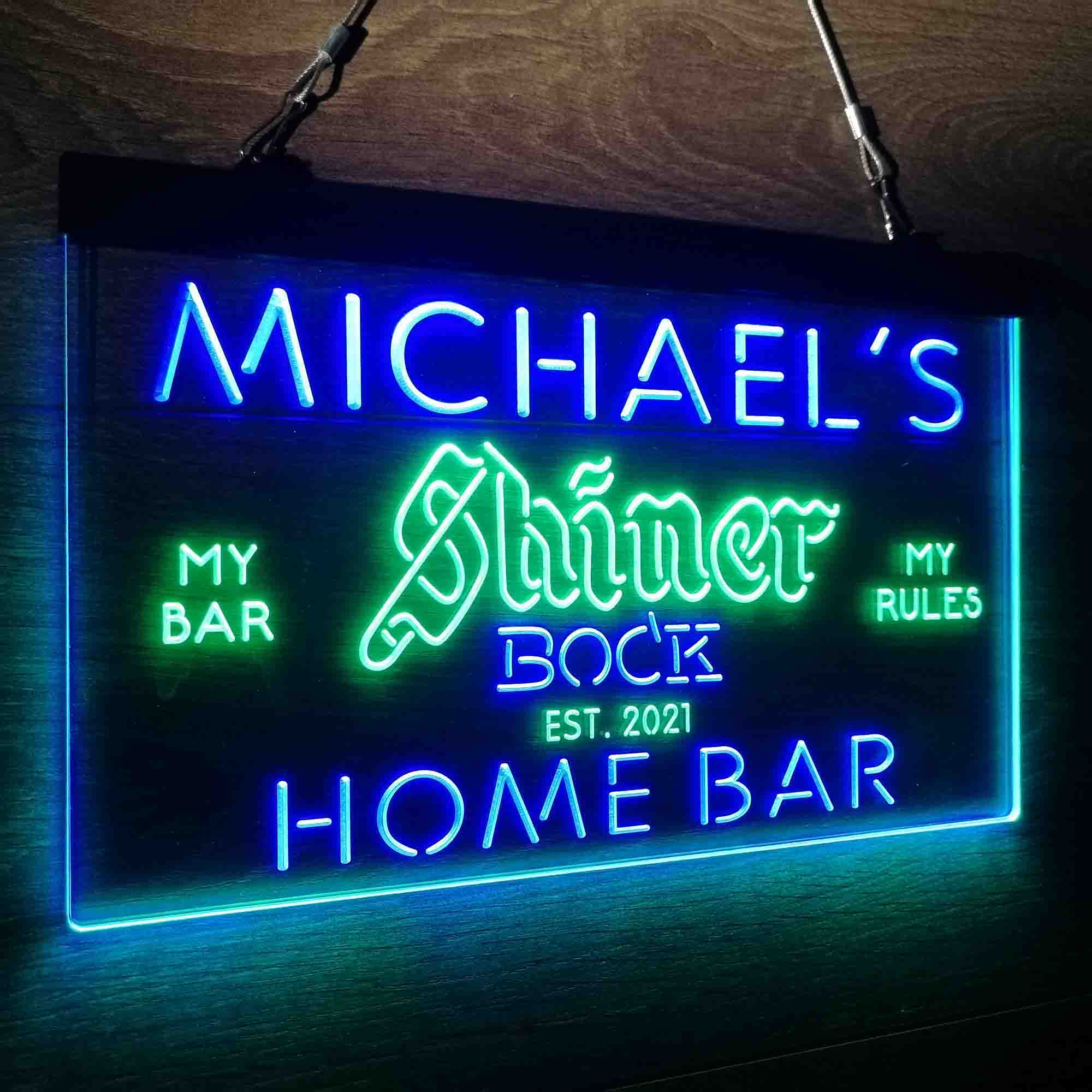 Personalized Shiner Bock Beer Neon-Like LED Sign - ProLedSign