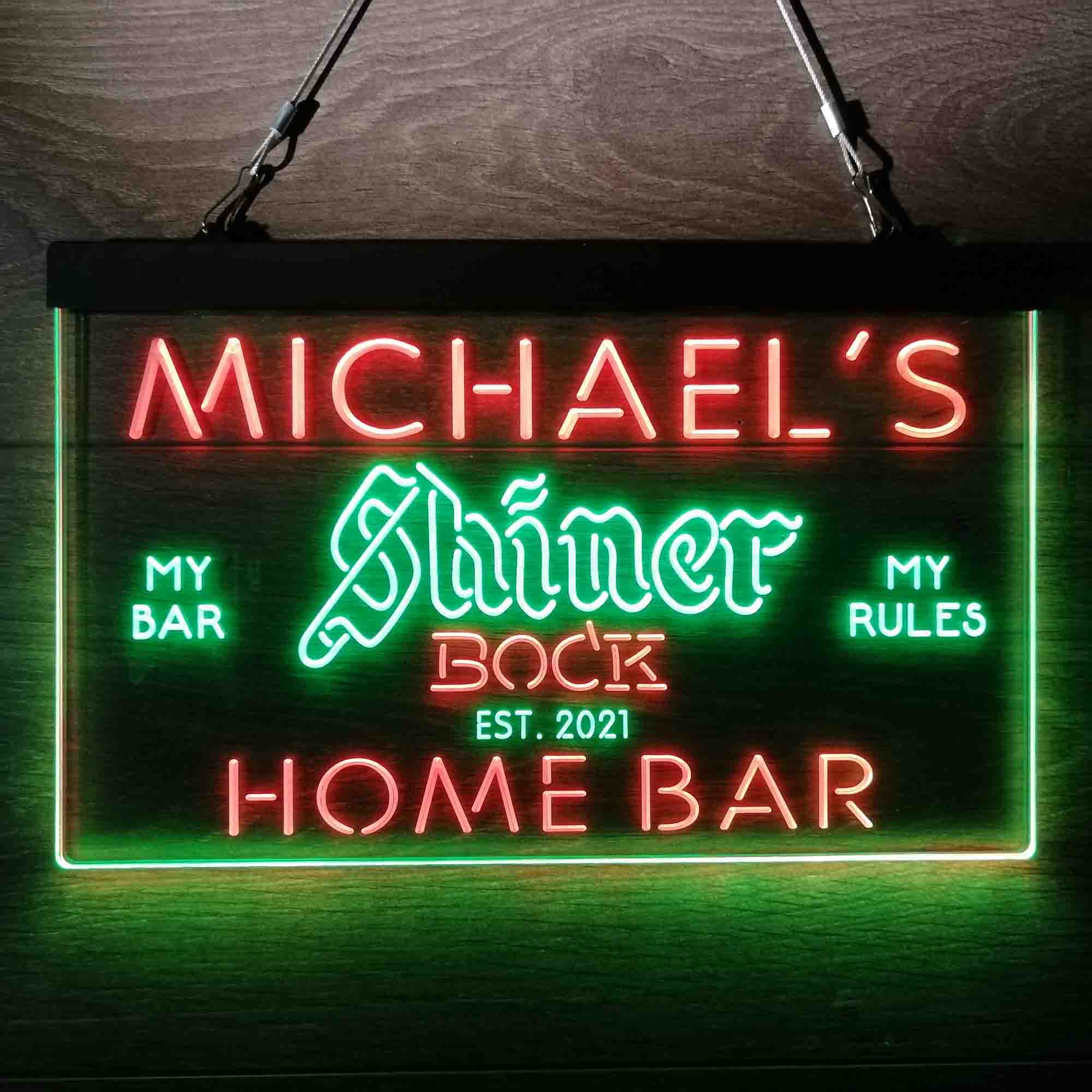 Personalized Shiner Bock Beer Neon-Like LED Sign - ProLedSign