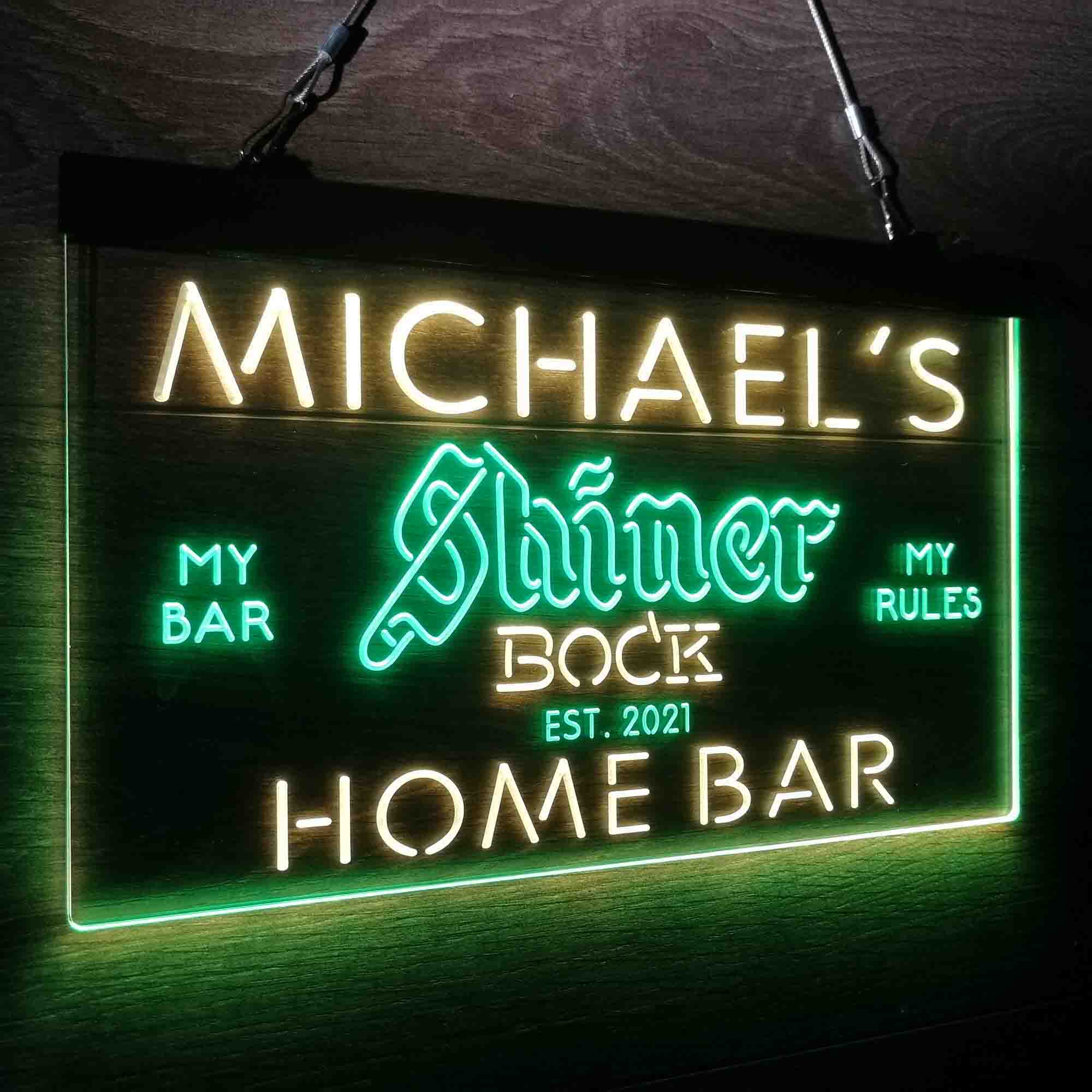 Personalized Shiner Bock Beer Neon-Like LED Sign - ProLedSign