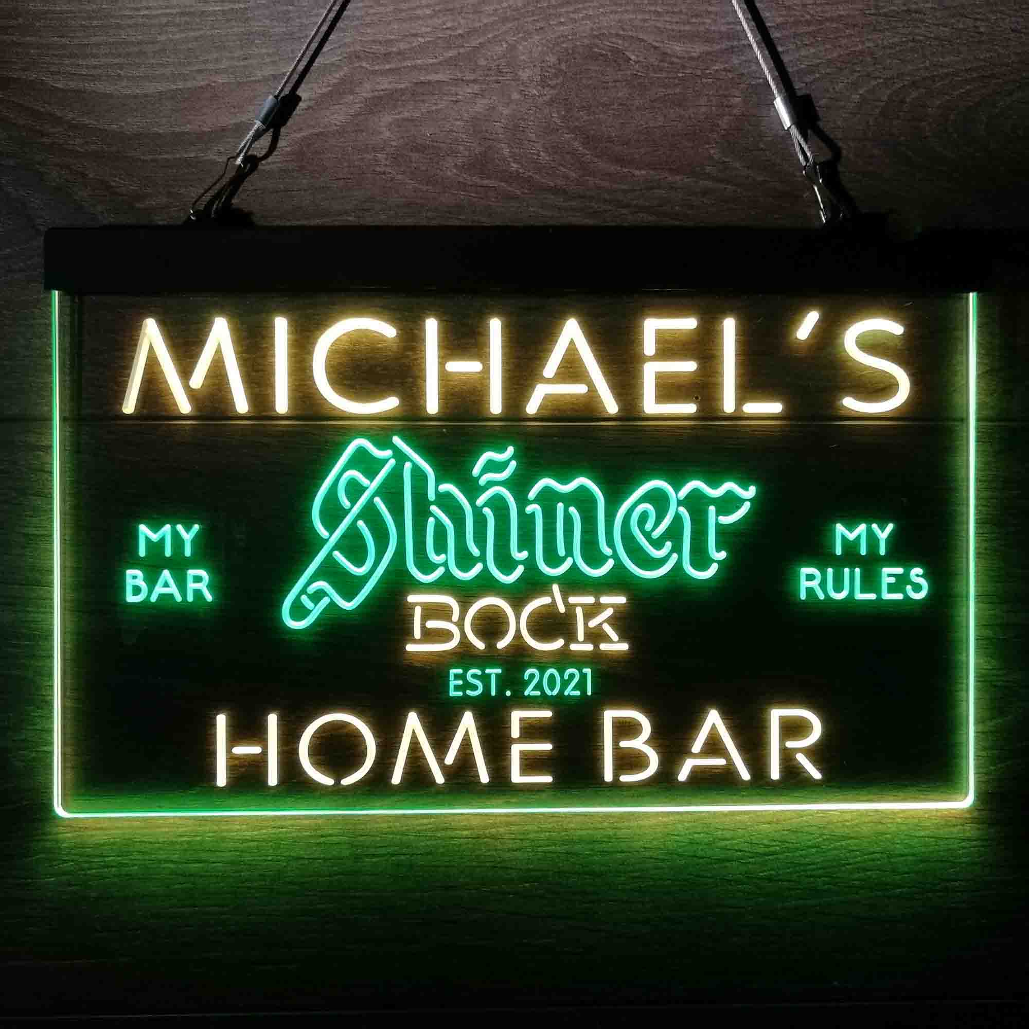 Personalized Shiner Bock Beer Neon-Like LED Sign - ProLedSign