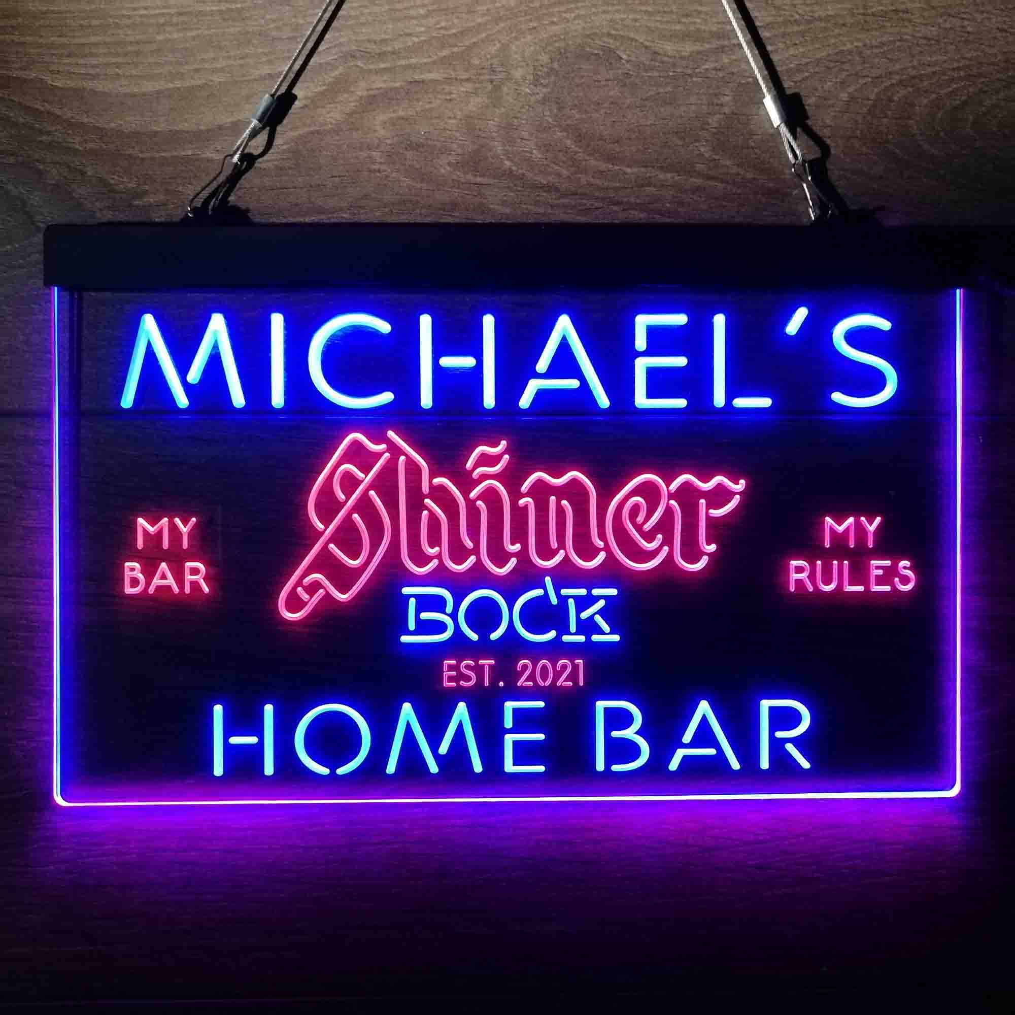 Personalized Shiner Bock Beer Neon-Like LED Sign - ProLedSign