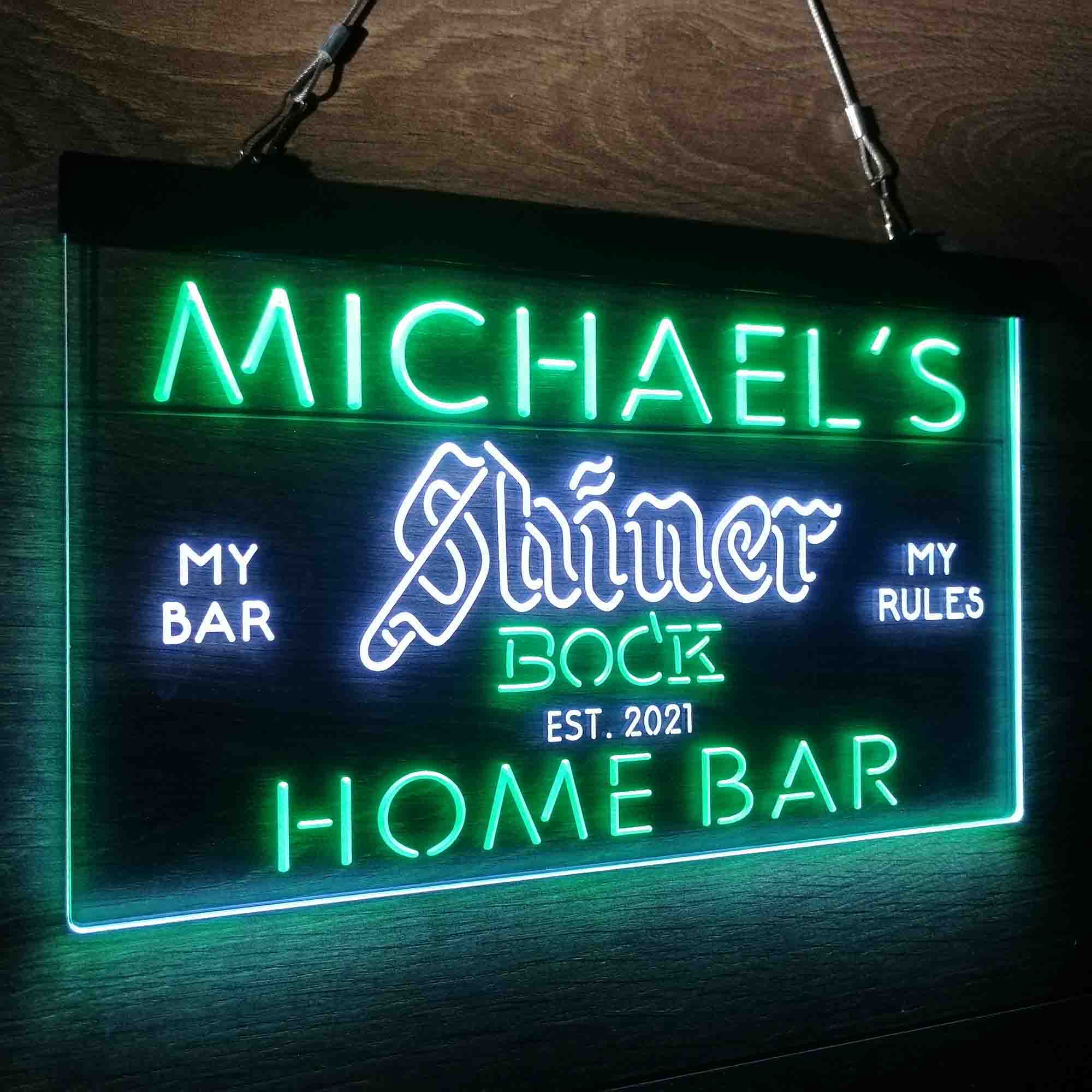 Personalized Shiner Bock Beer Neon-Like LED Sign - ProLedSign