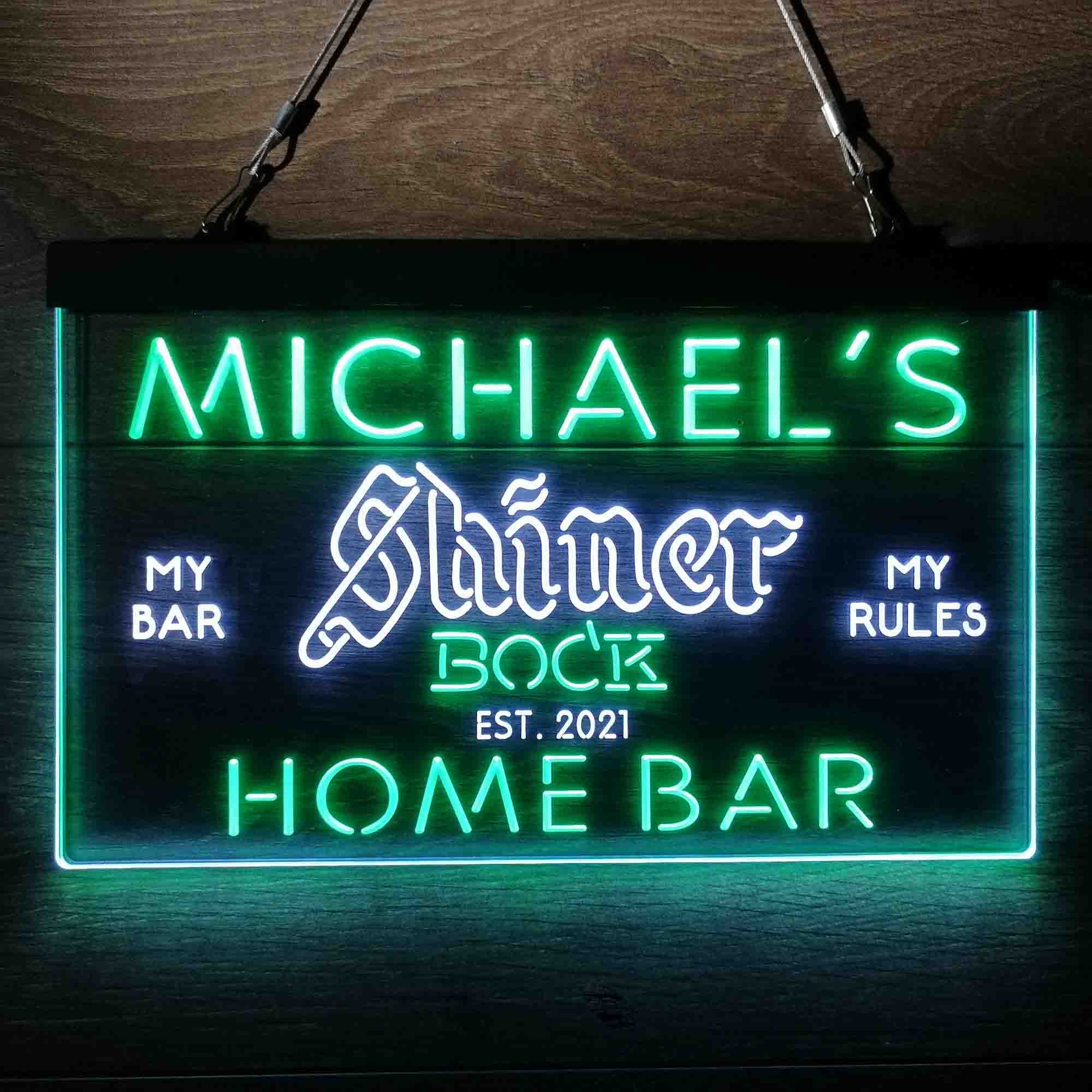 Personalized Shiner Bock Beer Neon-Like LED Sign - ProLedSign